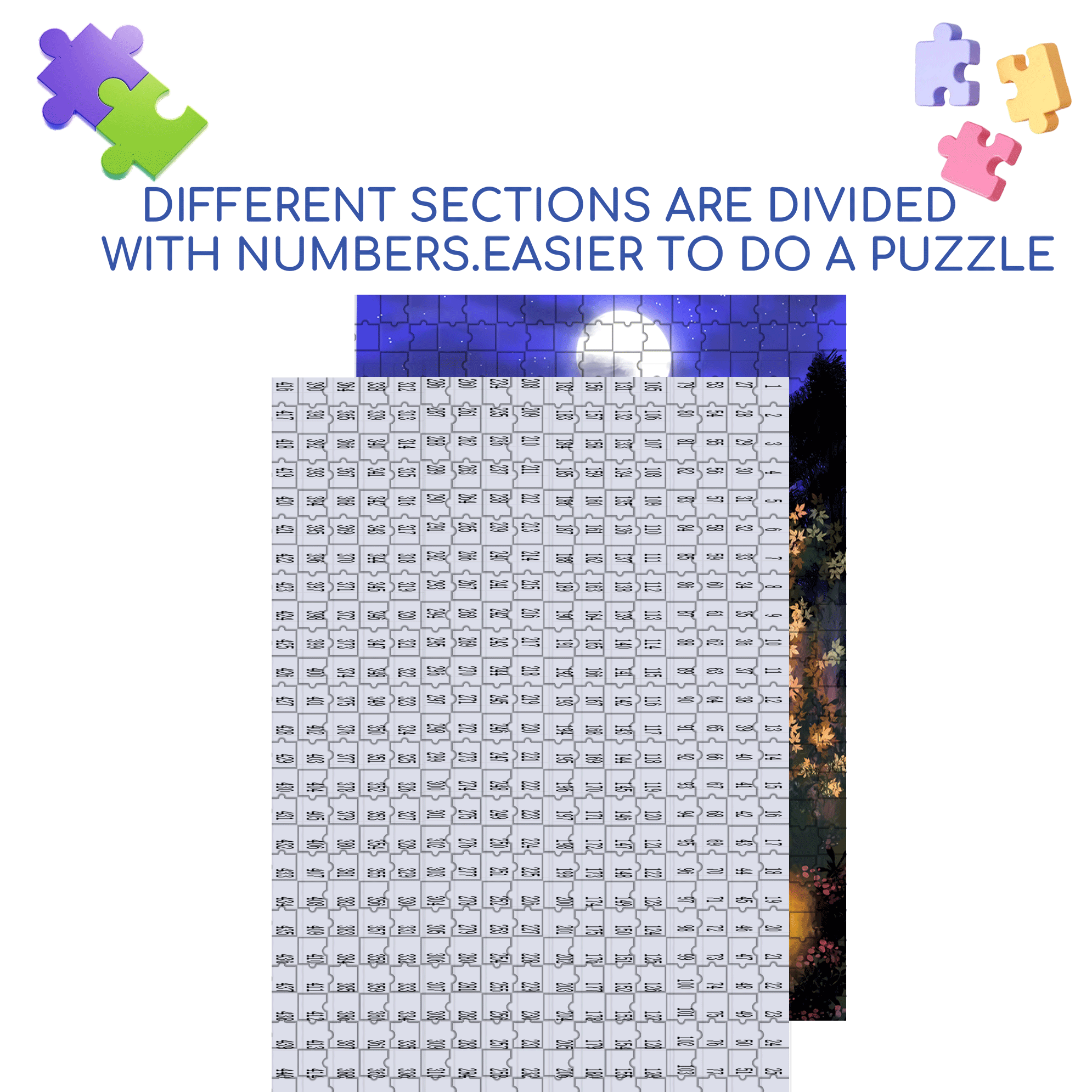 A Burning Bonfire 500pcs/1000pcs Jigsaw Puzzle, Scratch-Resistant, Interactive Family Game & Brain-Boosting DIY Decor, Perfect for Halloween, Christmas & New Year Gifts, Family Puzzle Game