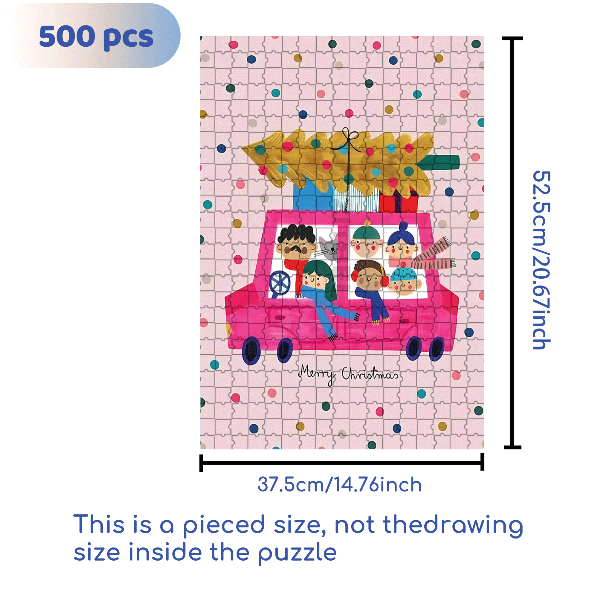 A Family Reunion 500pcs/1000pcs Jigsaw Puzzle, Scratch-Resistant, Interactive Family Game & Brain-Boosting DIY Decor, Perfect for Halloween, Christmas & New Year Gifts, Family Puzzle Game