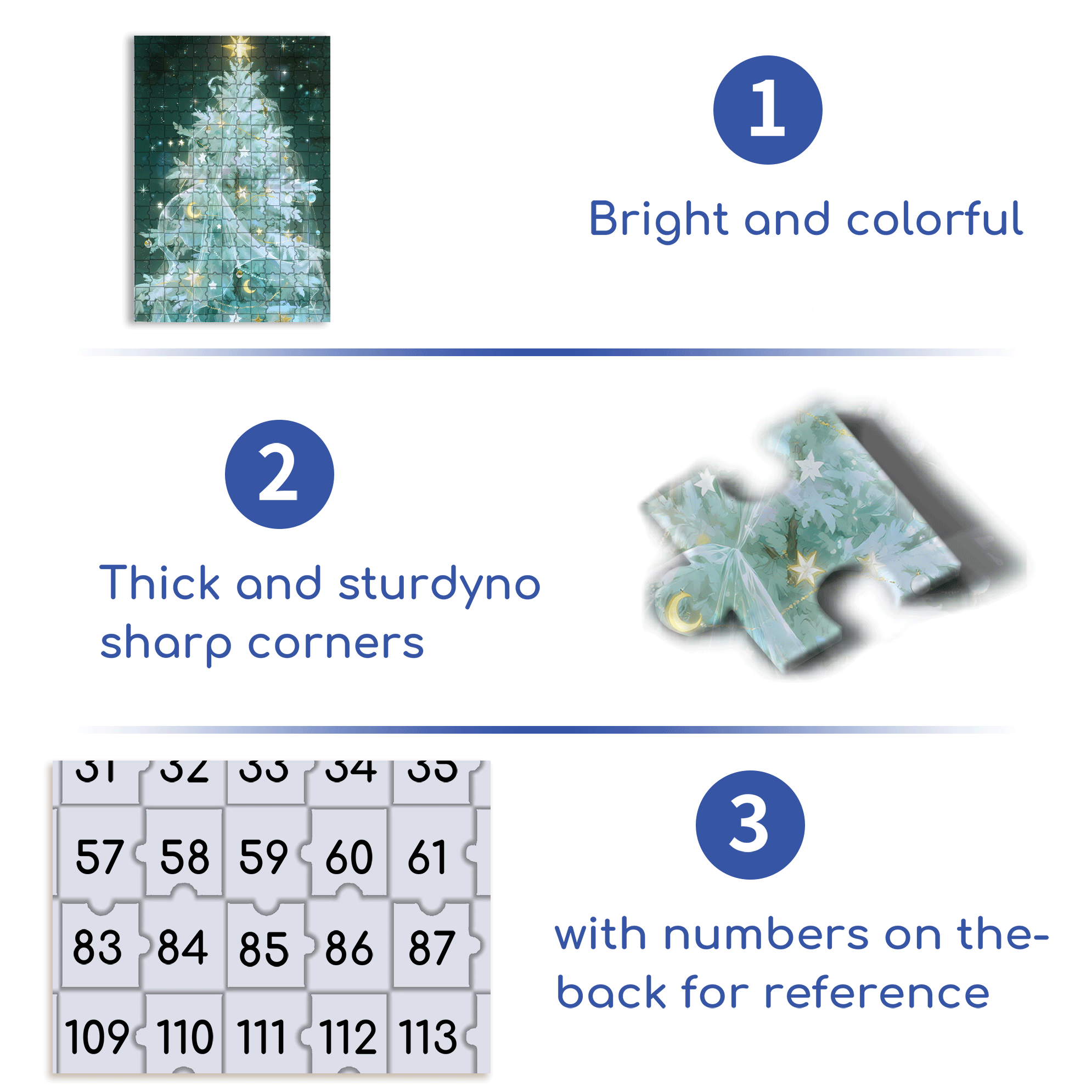 Beautiful Christmas Tree 500pcs/1000pcs Jigsaw Puzzle, Scratch-Resistant, Interactive Family Game & Brain-Boosting DIY Decor, Perfect for Halloween, Christmas & New Year Gifts, Family Puzzle Game