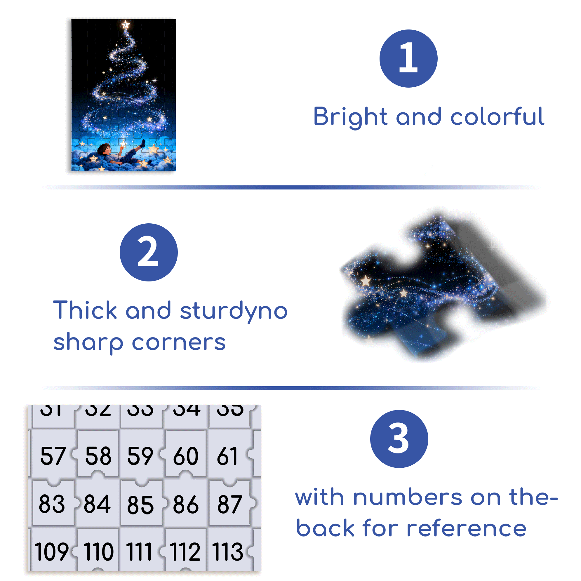 I'll Give You A Little Star 500pcs/1000pcs Jigsaw Puzzle, Scratch-Resistant, Interactive Family Game & Brain-Boosting DIY Decor, Perfect for Halloween, Christmas & New Year Gifts, Family Puzzle Game