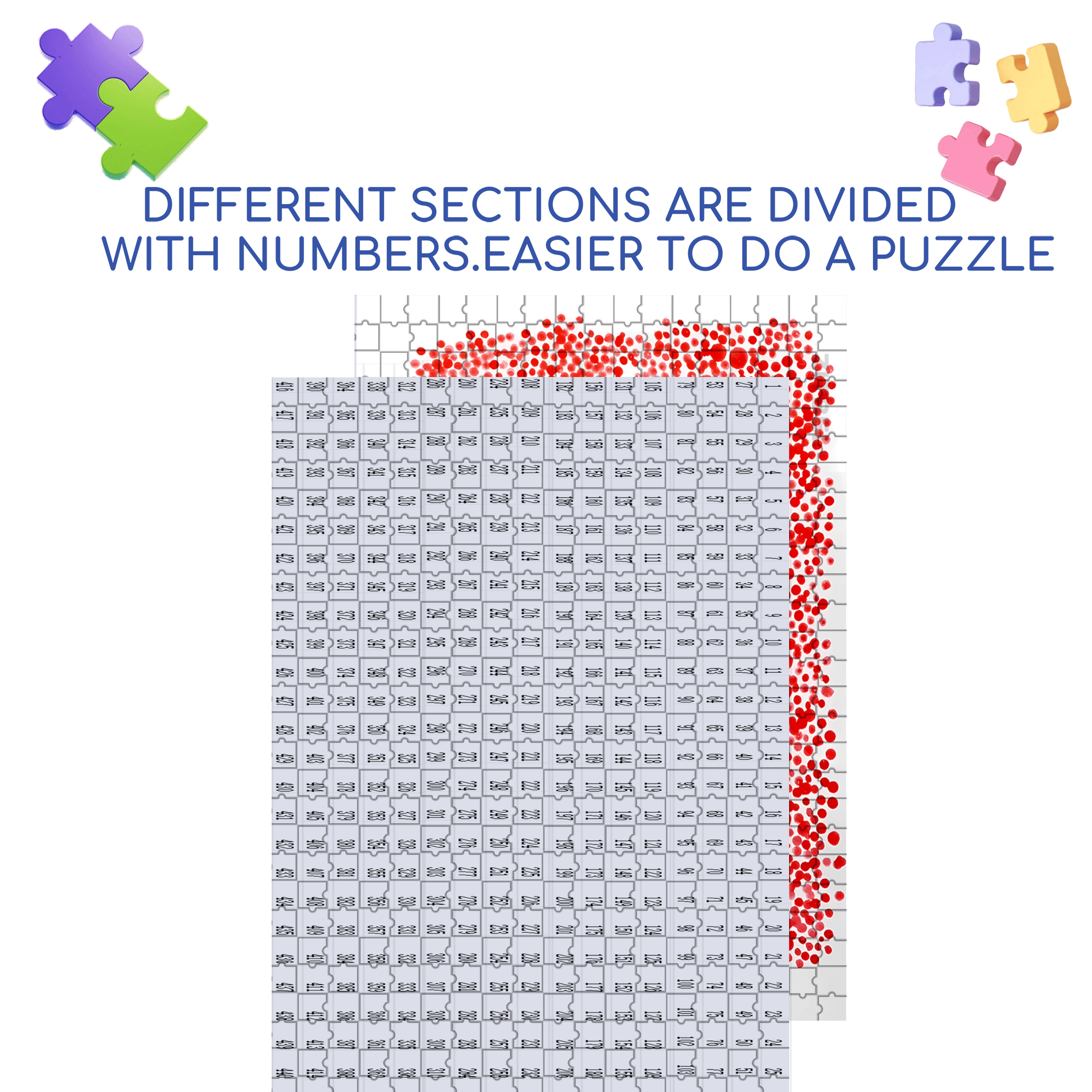 Let's Enjoy The Flowers Together 500pcs/1000pcs Jigsaw Puzzle, Scratch-Resistant, Interactive Family Game & Brain-Boosting DIY Decor, Perfect for Halloween, Christmas & New Year Gifts, Family Puzzle Game