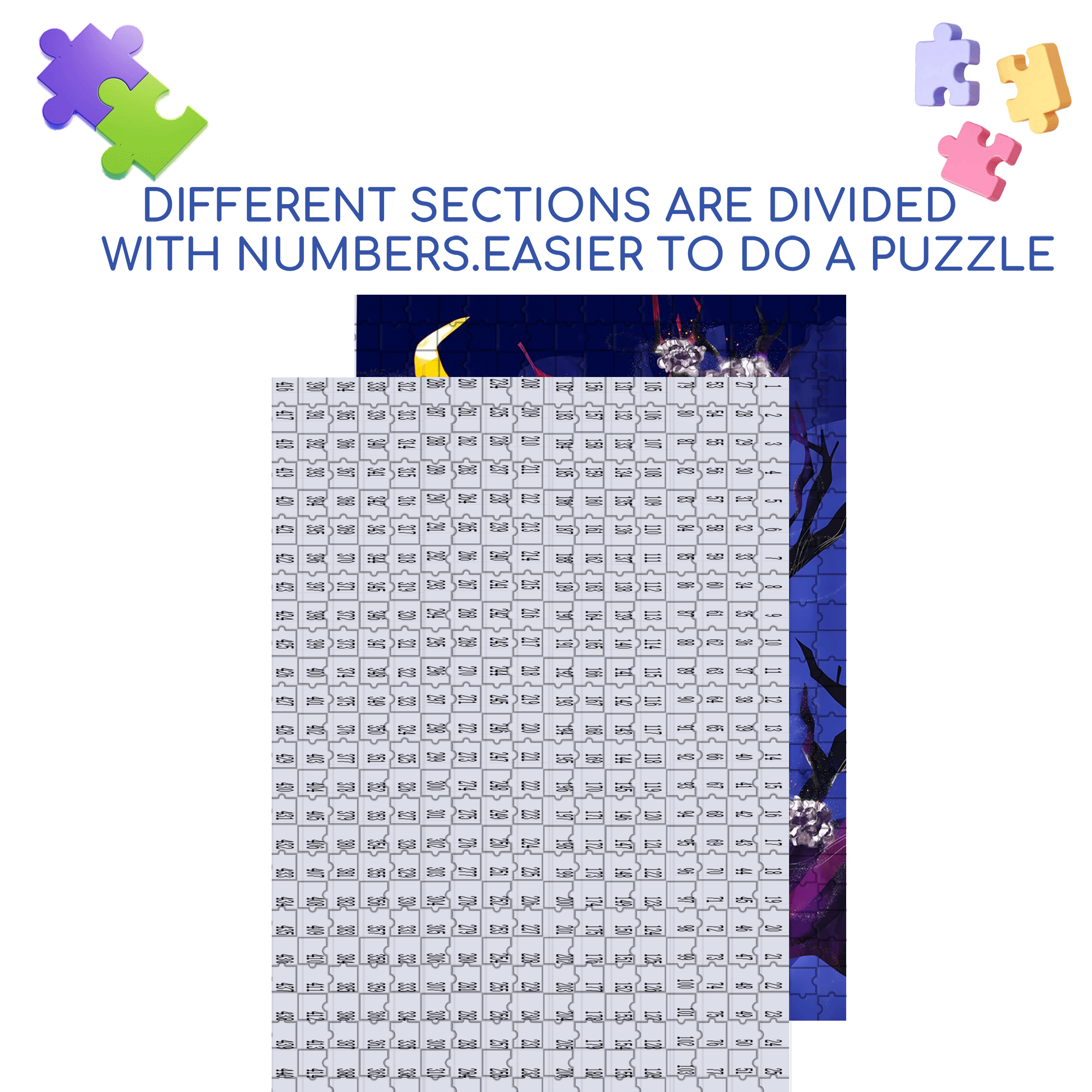 Madam White Fruit 500pcs/1000pcs Jigsaw Puzzle, Scratch-Resistant, Interactive Family Game & Brain-Boosting DIY Decor, Perfect for Halloween, Christmas & New Year Gifts, Family Puzzle Game