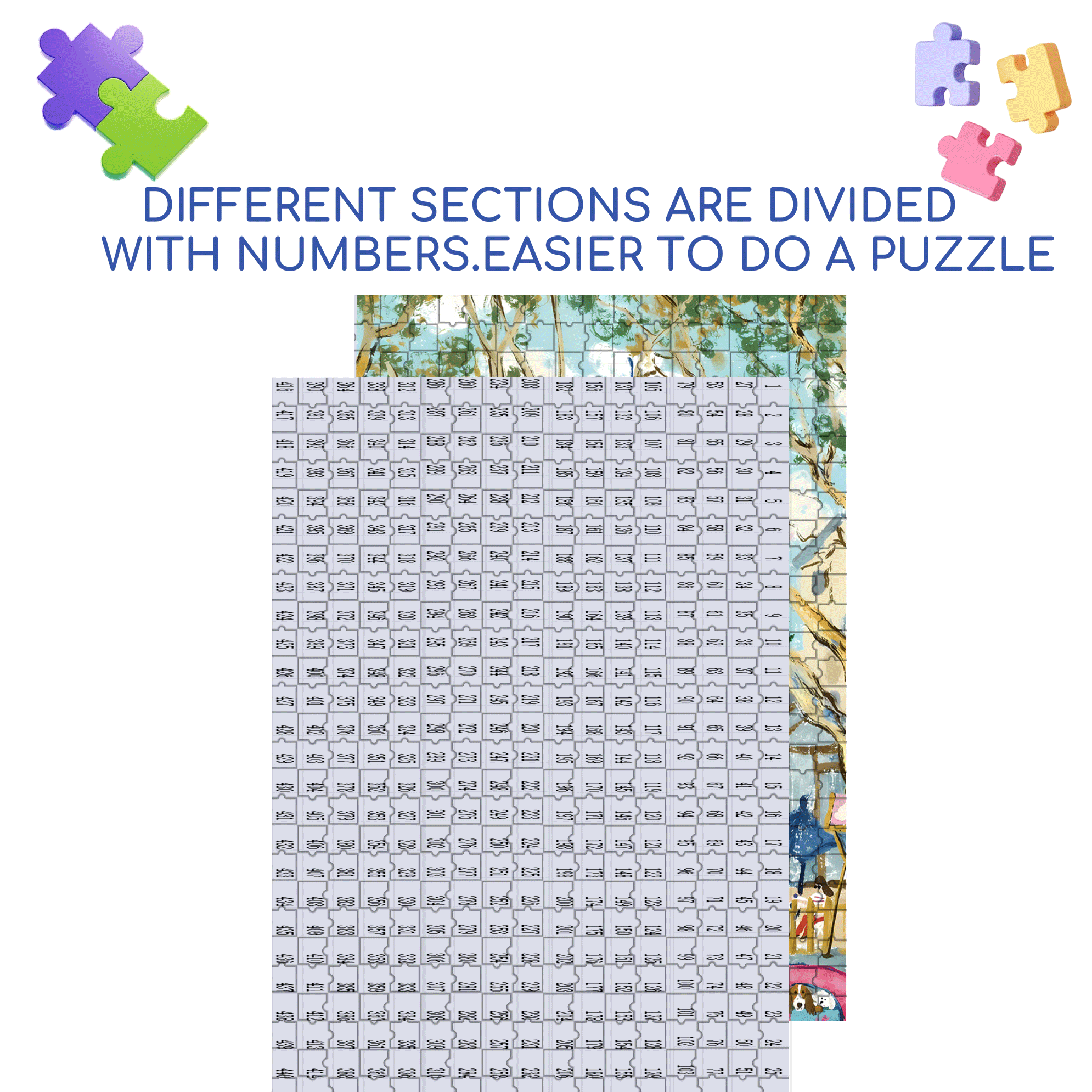Poet's Temperament 500pcs/1000pcs Jigsaw Puzzle, Scratch-Resistant, Interactive Family Game & Brain-Boosting DIY Decor, Perfect for Halloween, Christmas & New Year Gifts, Family Puzzle Game