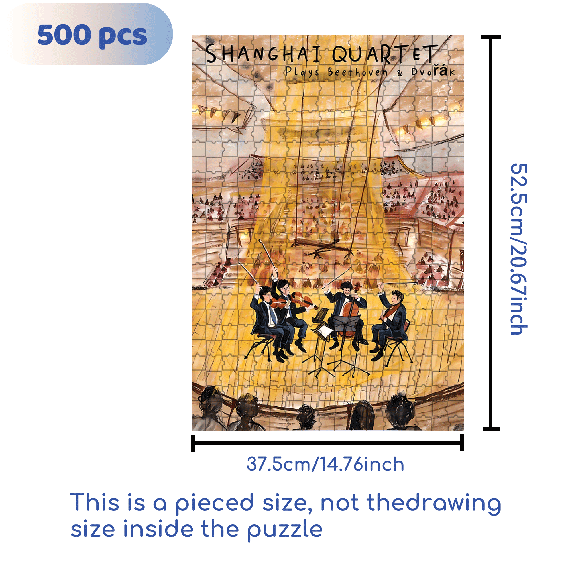 Quartet of Early Winter 500pcs/1000pcs Jigsaw Puzzle, Scratch-Resistant, Interactive Family Game & Brain-Boosting DIY Decor, Perfect for Halloween, Christmas & New Year Gifts, Family Puzzle Game