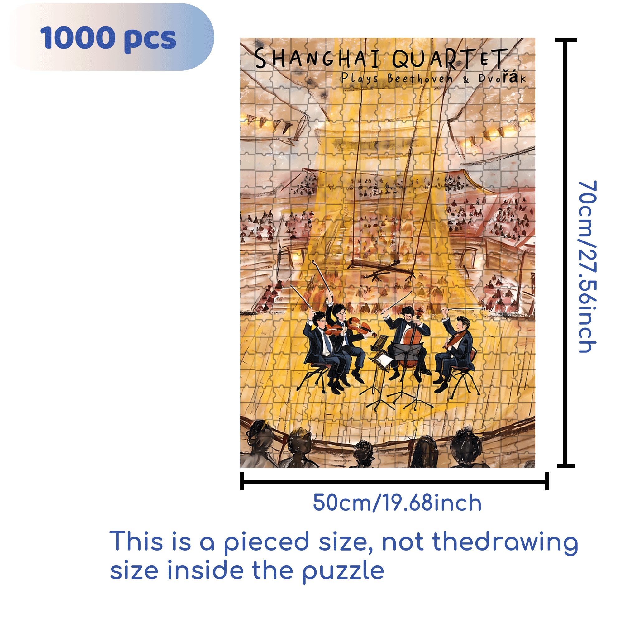 Quartet of Early Winter 500pcs/1000pcs Jigsaw Puzzle, Scratch-Resistant, Interactive Family Game & Brain-Boosting DIY Decor, Perfect for Halloween, Christmas & New Year Gifts, Family Puzzle Game