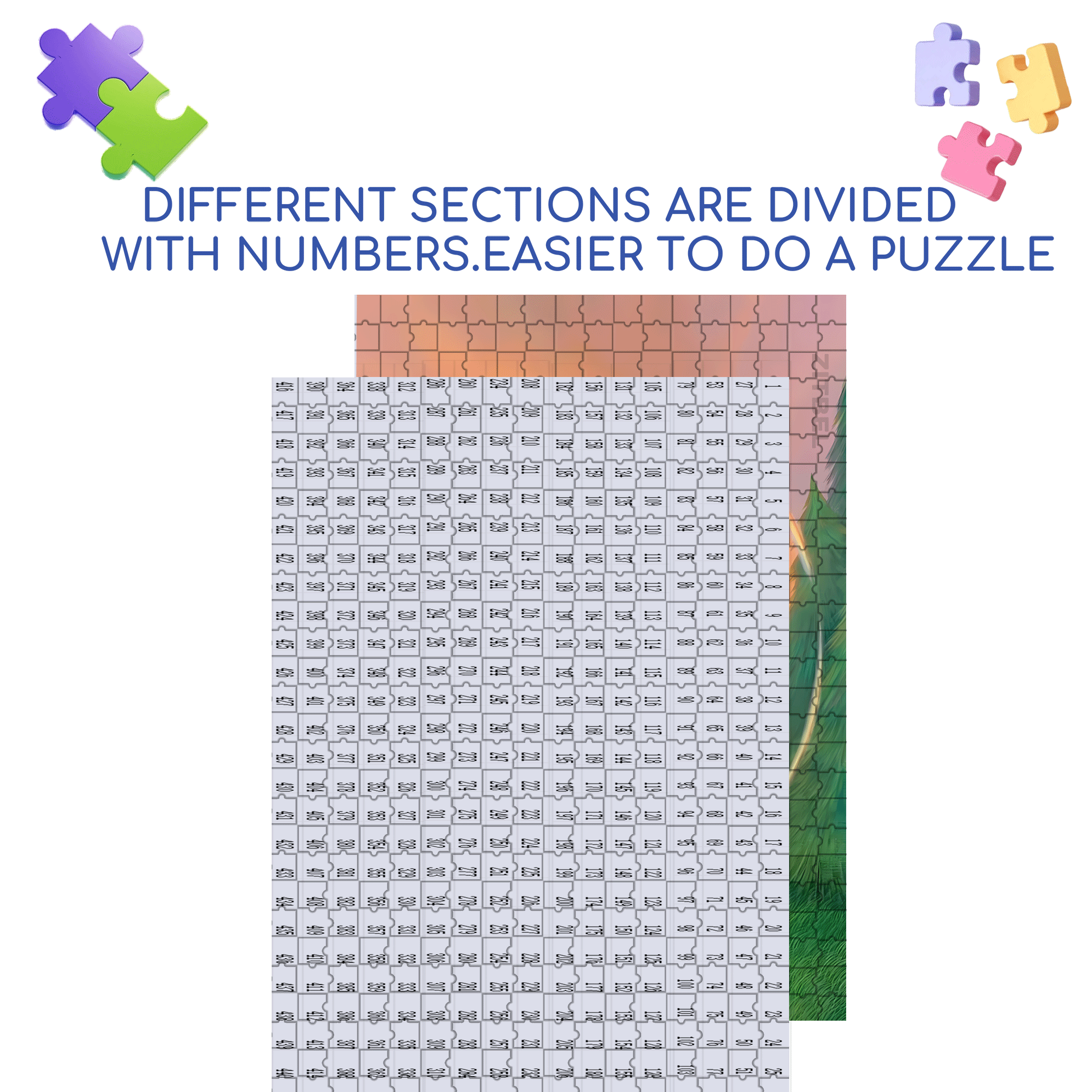 Rainbow Angel  500pcs/1000pcs Jigsaw Puzzle, Scratch-Resistant, Interactive Family Game & Brain-Boosting DIY Decor, Perfect for Halloween, Christmas & New Year Gifts, Family Puzzle Game