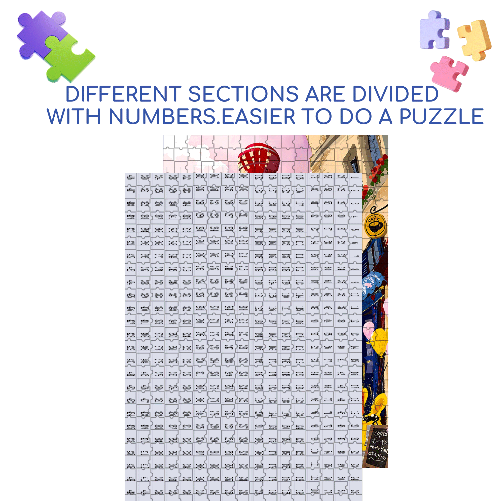 Romantic Valentine's Day 500pcs/1000pcs Jigsaw Puzzle, Scratch-Resistant, Interactive Family Game & Brain-Boosting DIY Decor, Perfect for Halloween, Christmas & New Year Gifts, Family Puzzle Game