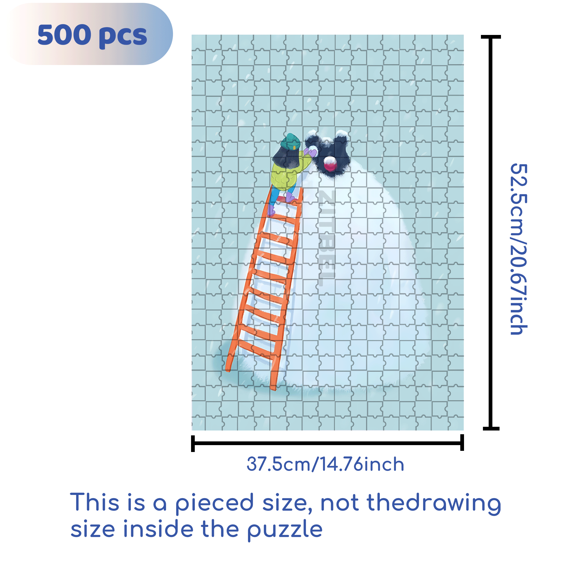 Stacking Diaries 500pcs/1000pcs Jigsaw Puzzle, Scratch-Resistant, Interactive Family Game & Brain-Boosting DIY Decor, Perfect for Halloween, Christmas & New Year Gifts, Family Puzzle Game