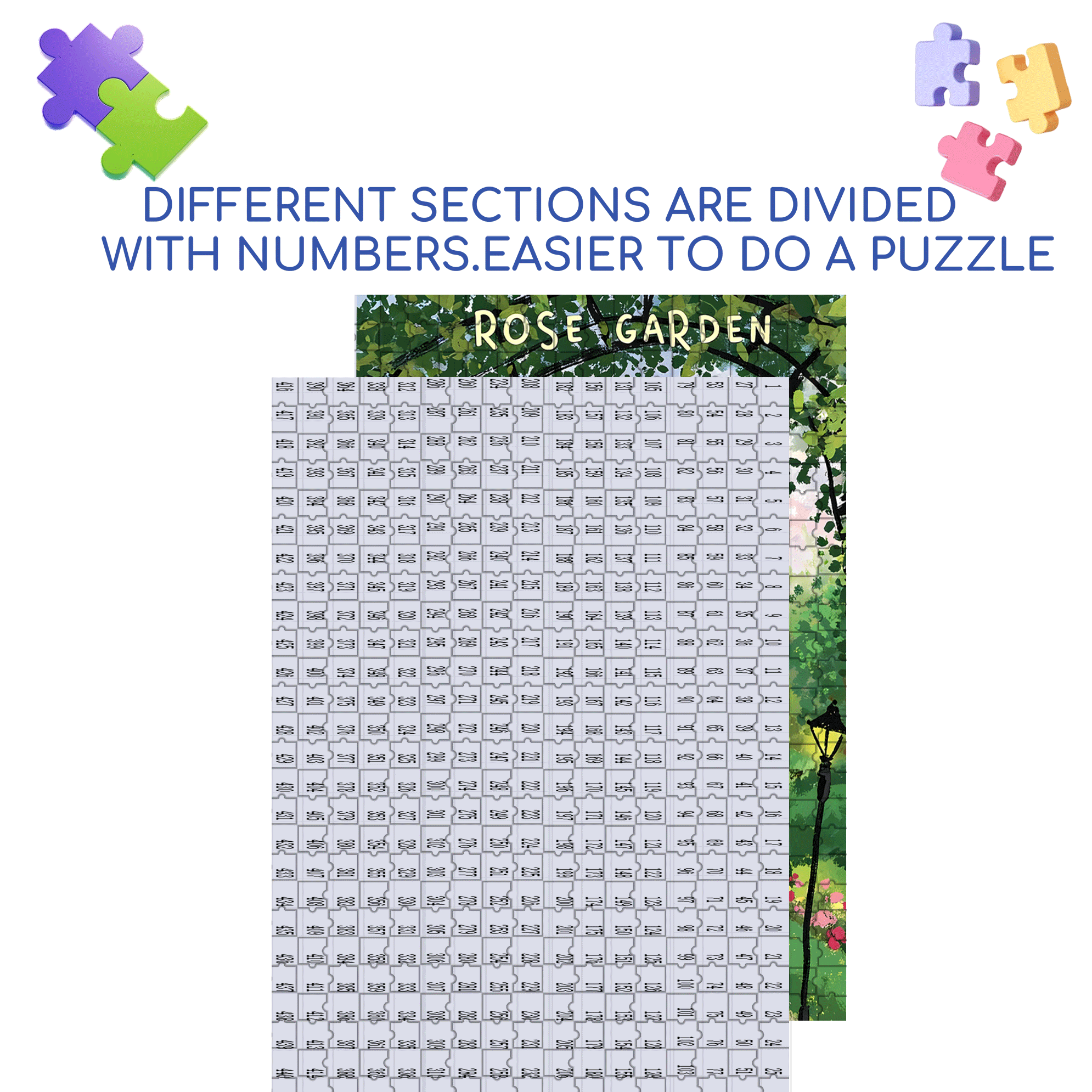 Strolling In The Park On Sunday 500pcs/1000pcs Jigsaw Puzzle, Scratch-Resistant, Interactive Family Game & Brain-Boosting DIY Decor, Perfect for Halloween, Christmas & New Year Gifts, Family Puzzle Game