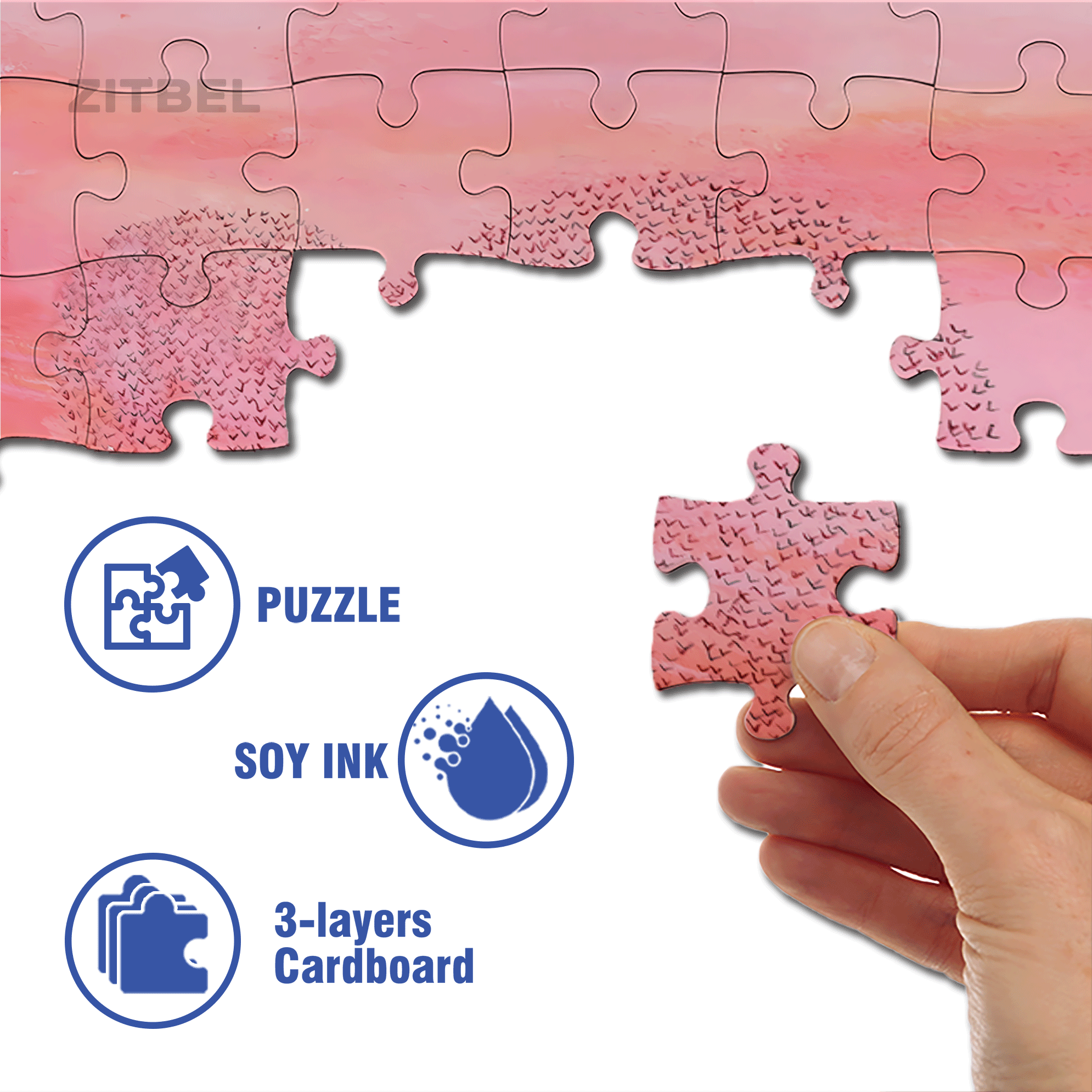 Sunset Moment 500pcs/1000pcs Jigsaw Puzzle, Scratch-Resistant, Interactive Family Game & Brain-Boosting DIY Decor, Perfect for Halloween, Christmas & New Year Gifts, Family Puzzle Game