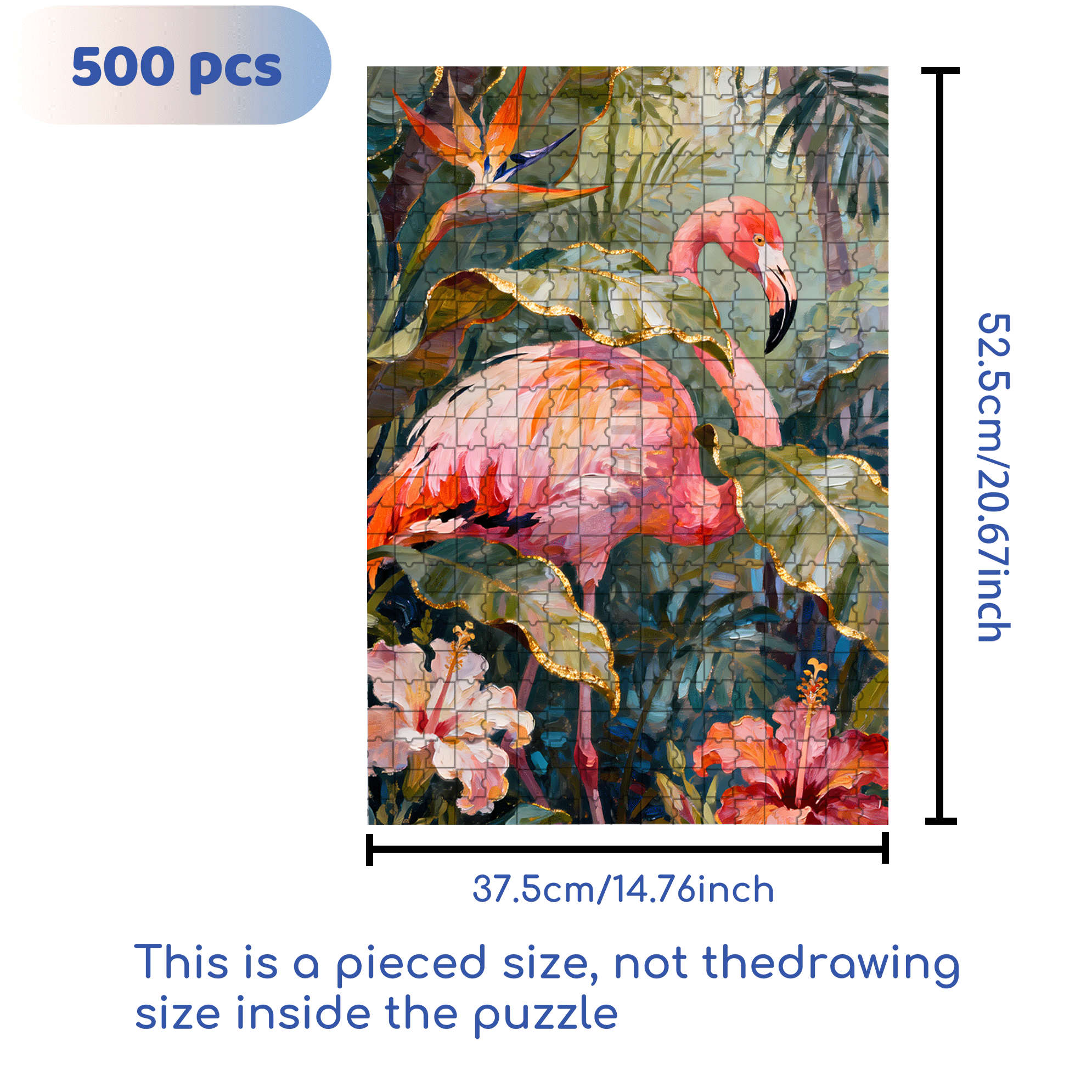 Tropical Rainforest Journey 500pcs/1000pcs Jigsaw Puzzle, Scratch-Resistant, Interactive Family Game & Brain-Boosting DIY Decor, Perfect for Halloween, Christmas & New Year Gifts, Family Puzzle Game