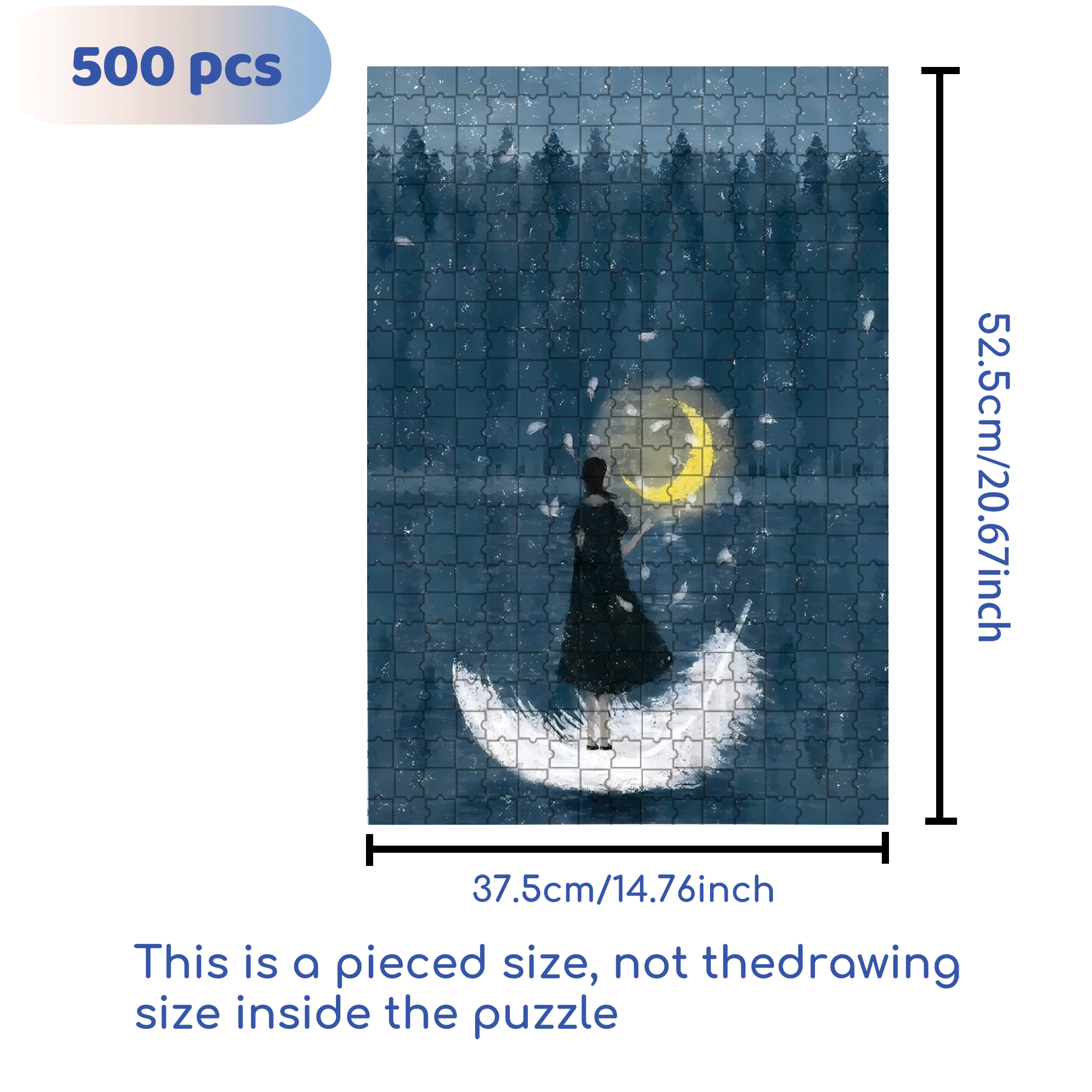 Within Reach 500pcs/1000pcs Jigsaw Puzzle, Scratch-Resistant, Interactive Family Game & Brain-Boosting DIY Decor, Perfect for Halloween, Christmas & New Year Gifts, Family Puzzle Game