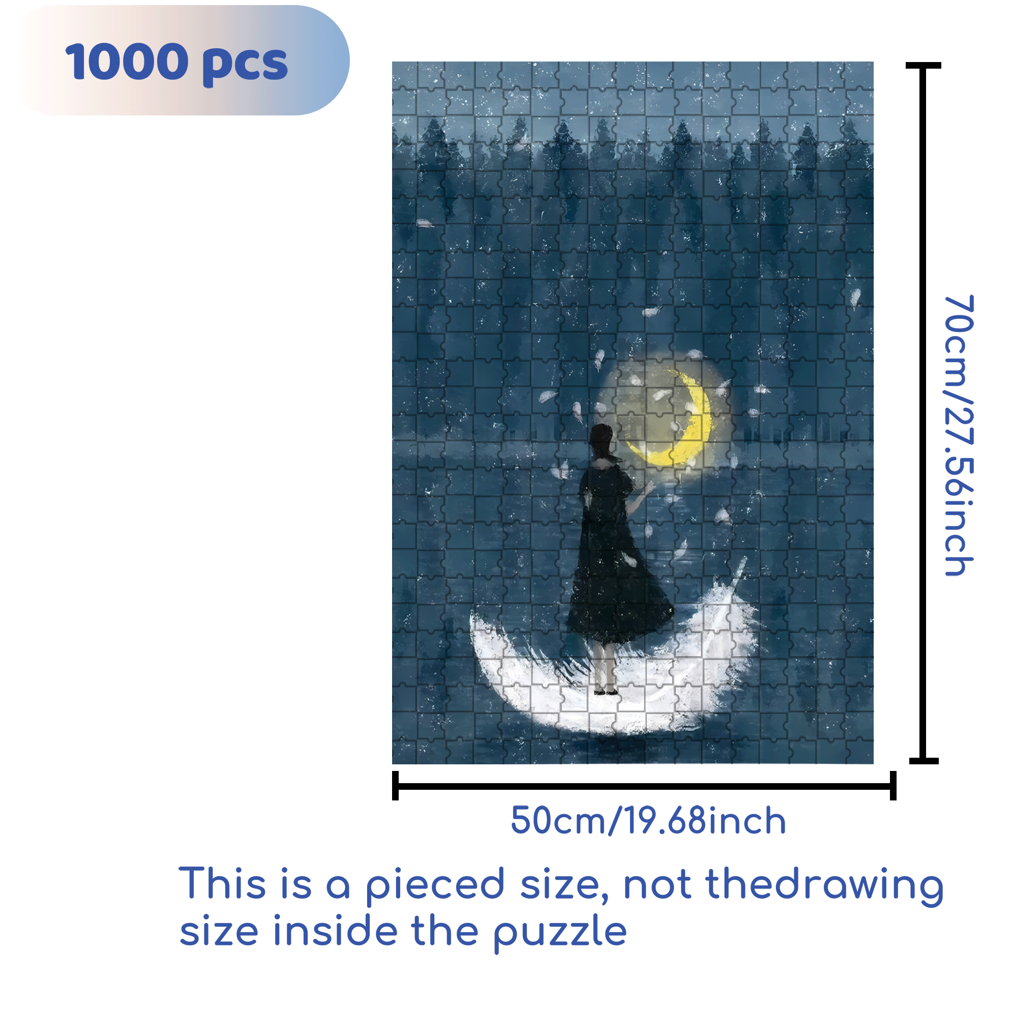 Within Reach 500pcs/1000pcs Jigsaw Puzzle, Scratch-Resistant, Interactive Family Game & Brain-Boosting DIY Decor, Perfect for Halloween, Christmas & New Year Gifts, Family Puzzle Game