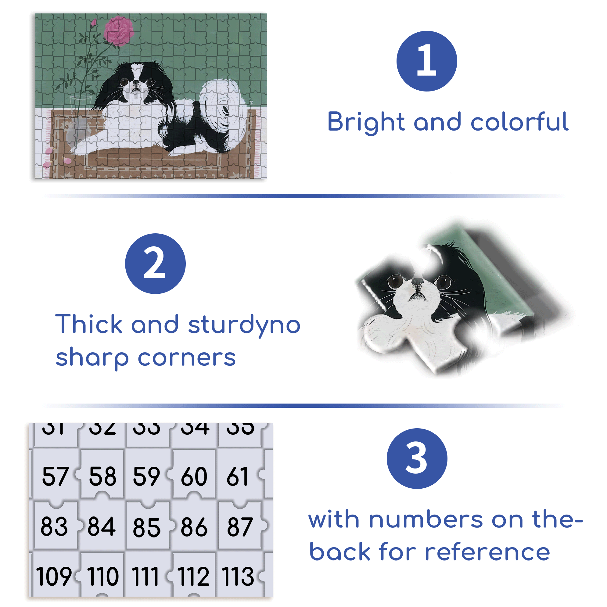 Animal Friends  6 500pcs/1000pcs Jigsaw Puzzle, Scratch-Resistant, Interactive Family Game & Brain-Boosting DIY Decor, Perfect for Halloween, Christmas & New Year Gifts, Family Puzzle Game