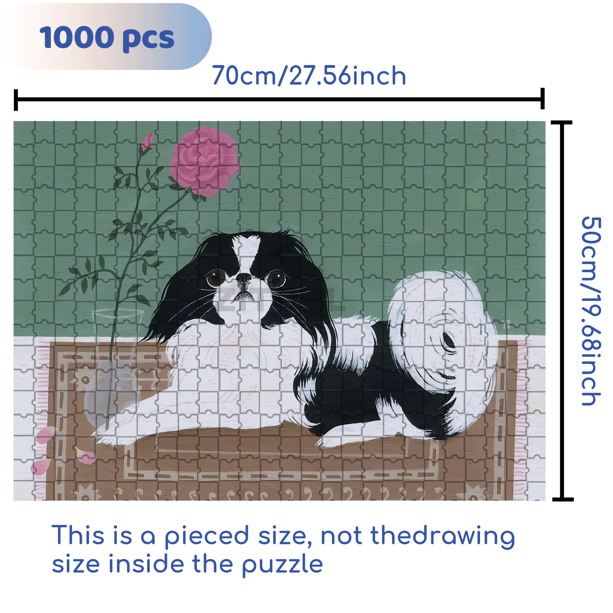 Animal Friends  6 500pcs/1000pcs Jigsaw Puzzle, Scratch-Resistant, Interactive Family Game & Brain-Boosting DIY Decor, Perfect for Halloween, Christmas & New Year Gifts, Family Puzzle Game