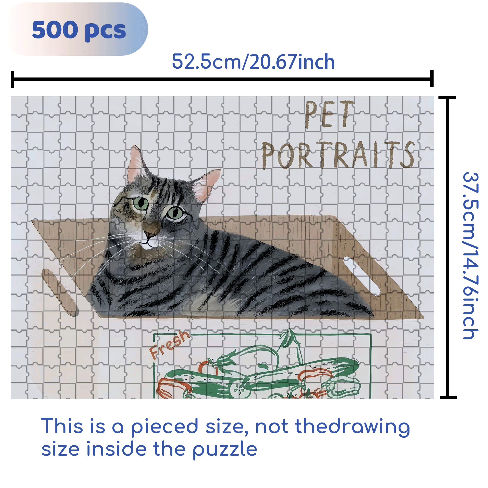 Animal Friends 10 500pcs/1000pcs Jigsaw Puzzle, Scratch-Resistant, Interactive Family Game & Brain-Boosting DIY Decor, Perfect for Halloween, Christmas & New Year Gifts, Family Puzzle Game