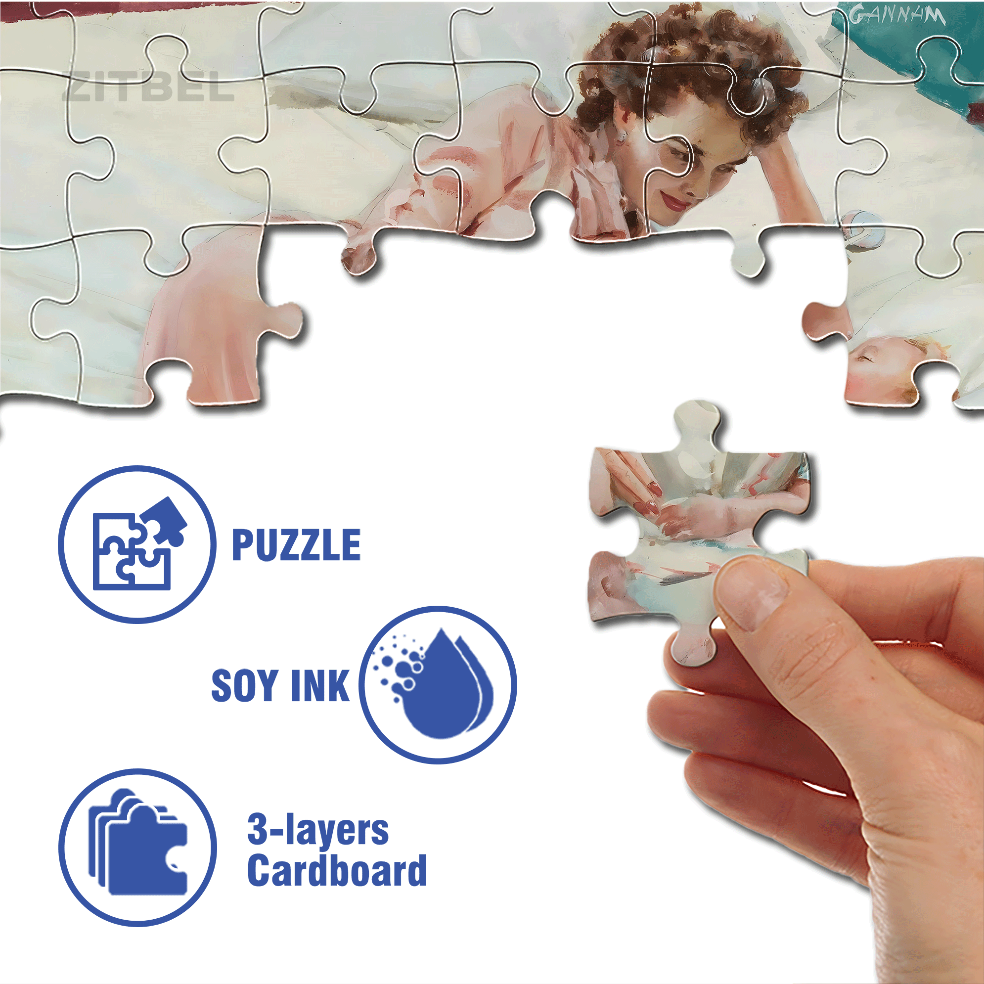 Becoming A Mother 3 500pcs/1000pcs Jigsaw Puzzle, Scratch-Resistant, Interactive Family Game & Brain-Boosting DIY Decor, Perfect for Halloween, Christmas & New Year Gifts, Family Puzzle Game