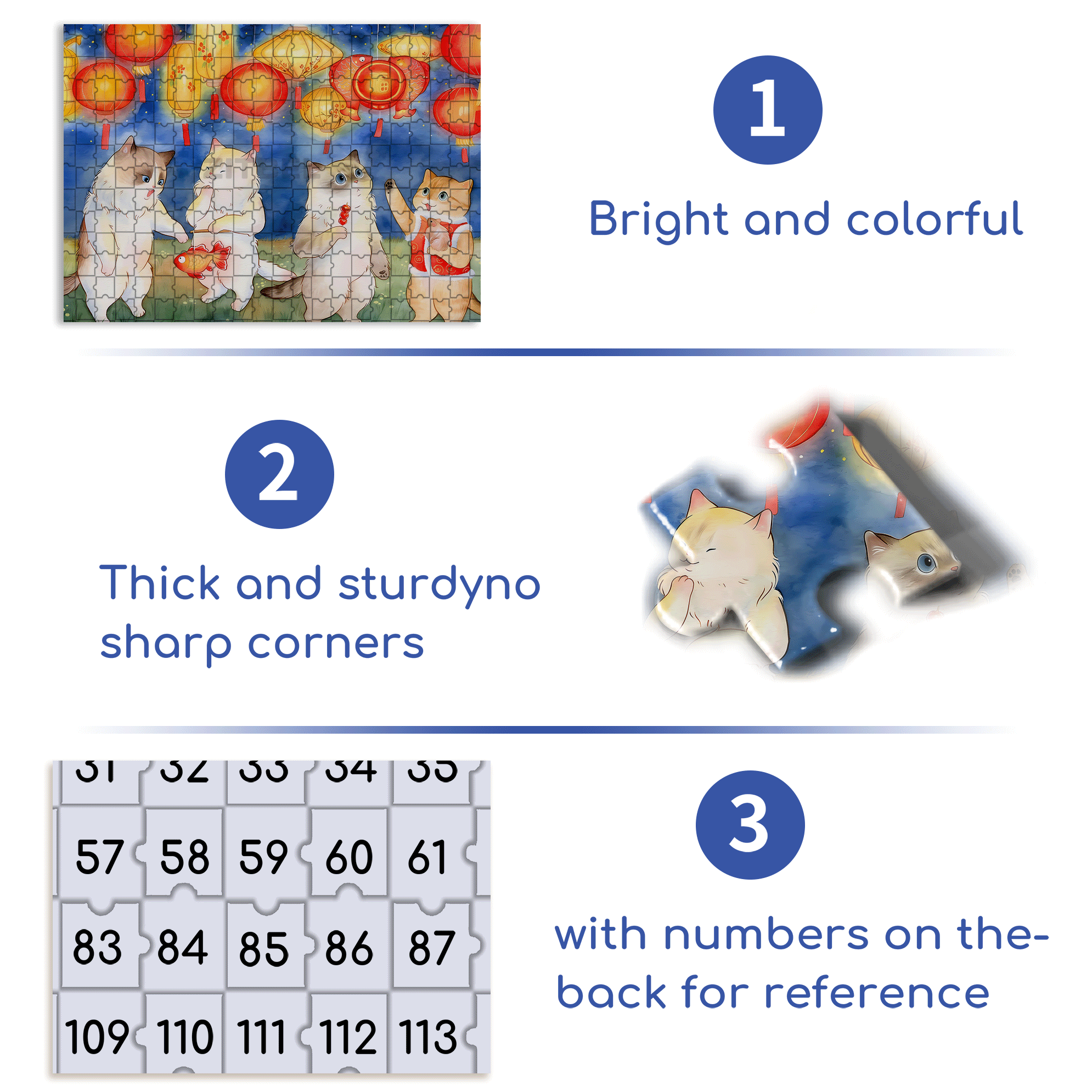 Cat's Feast 500pcs/1000pcs Jigsaw Puzzle, Scratch-Resistant, Interactive Family Game & Brain-Boosting DIY Decor, Perfect for Halloween, Christmas & New Year Gifts, Family Puzzle Game