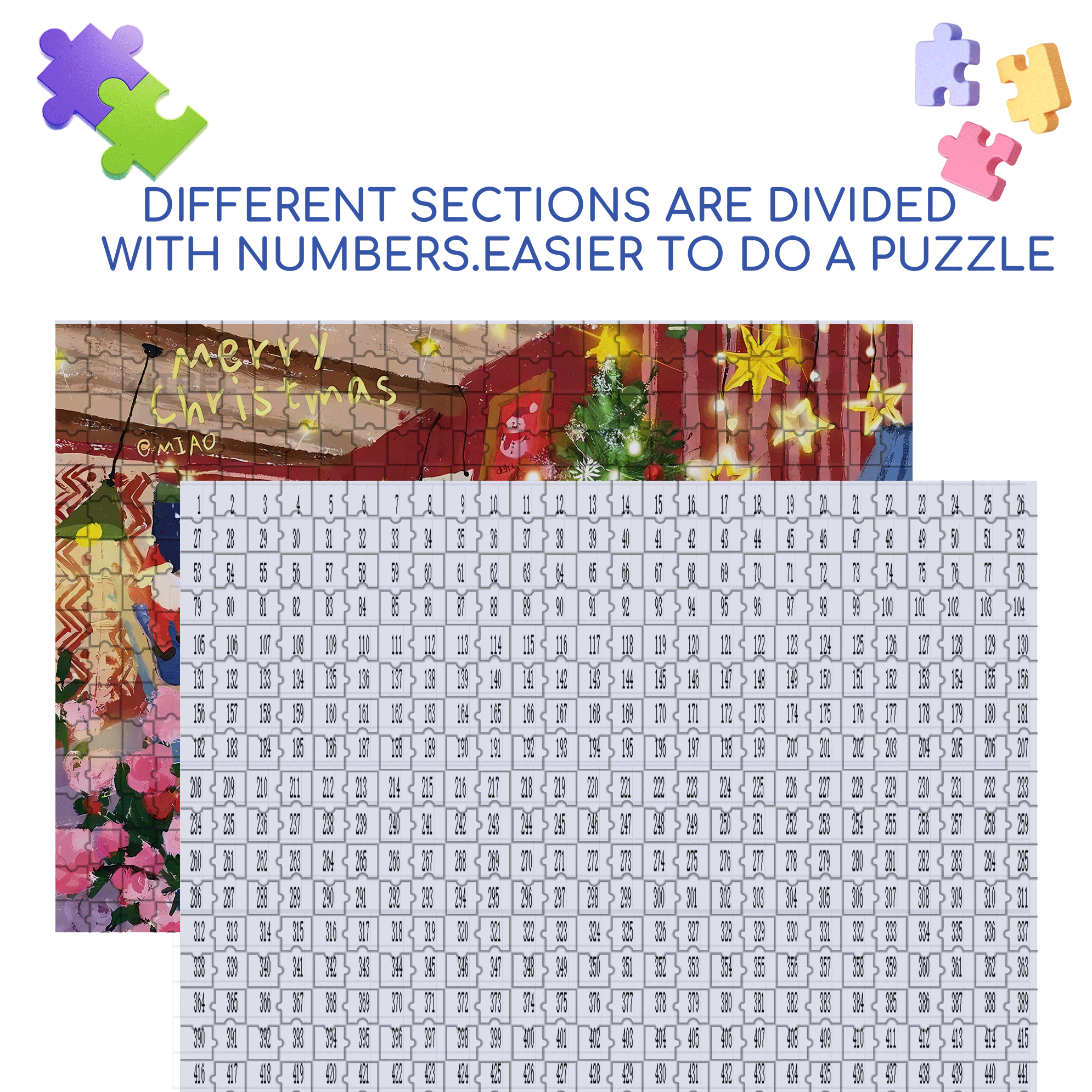 Christmas Attic 2 500pcs/1000pcs Jigsaw Puzzle, Scratch-Resistant, Interactive Family Game & Brain-Boosting DIY Decor, Perfect for Halloween, Christmas & New Year Gifts, Family Puzzle Game