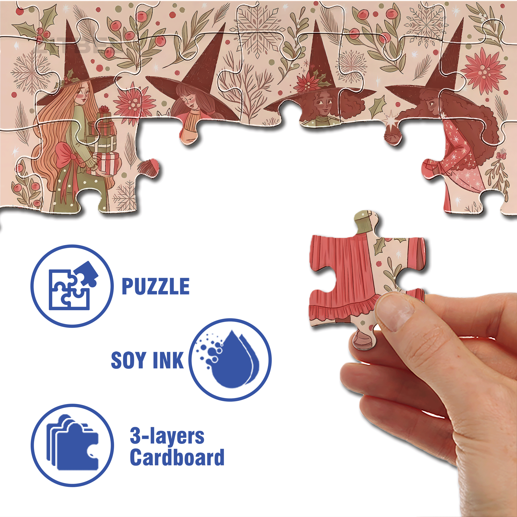 Diary Of An Apprentice Witch's Life 500pcs/1000pcs Jigsaw Puzzle, Scratch-Resistant, Interactive Family Game & Brain-Boosting DIY Decor, Perfect for Halloween, Christmas & New Year Gifts, Family Puzzle Game