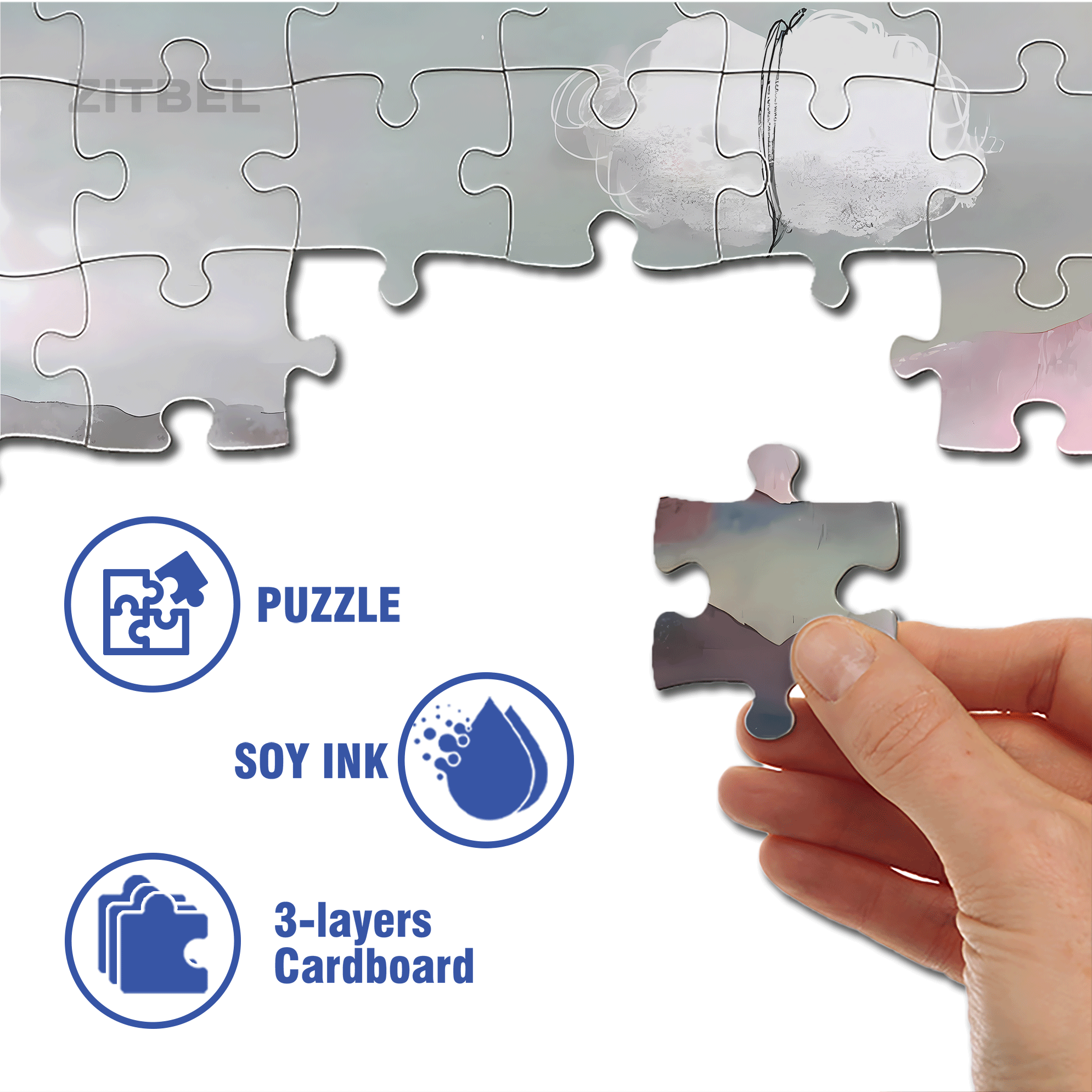 Inspiration Fragments 5 500pcs/1000pcs Jigsaw Puzzle, Scratch-Resistant, Interactive Family Game & Brain-Boosting DIY Decor, Perfect for Halloween, Christmas & New Year Gifts, Family Puzzle Game