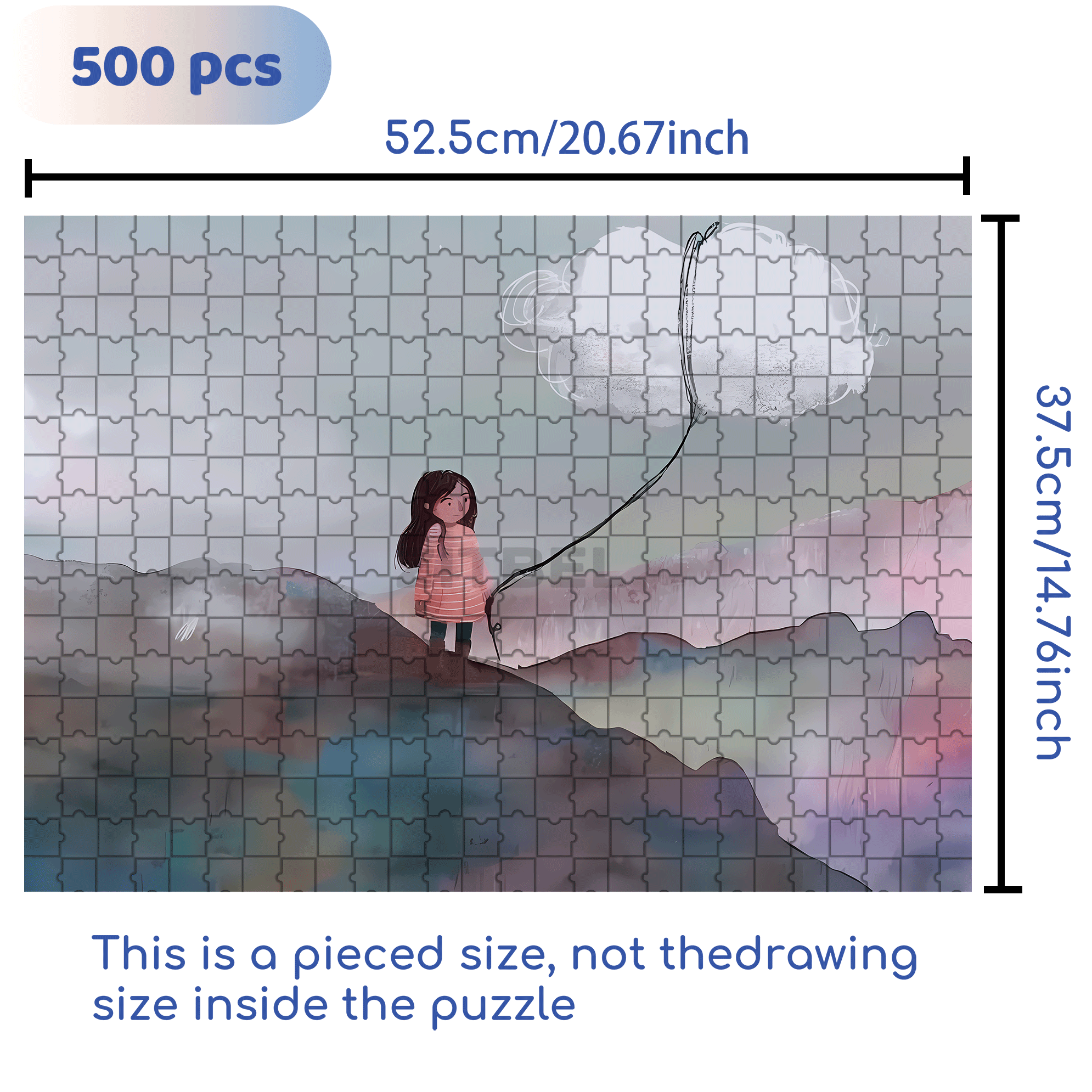 Inspiration Fragments 5 500pcs/1000pcs Jigsaw Puzzle, Scratch-Resistant, Interactive Family Game & Brain-Boosting DIY Decor, Perfect for Halloween, Christmas & New Year Gifts, Family Puzzle Game