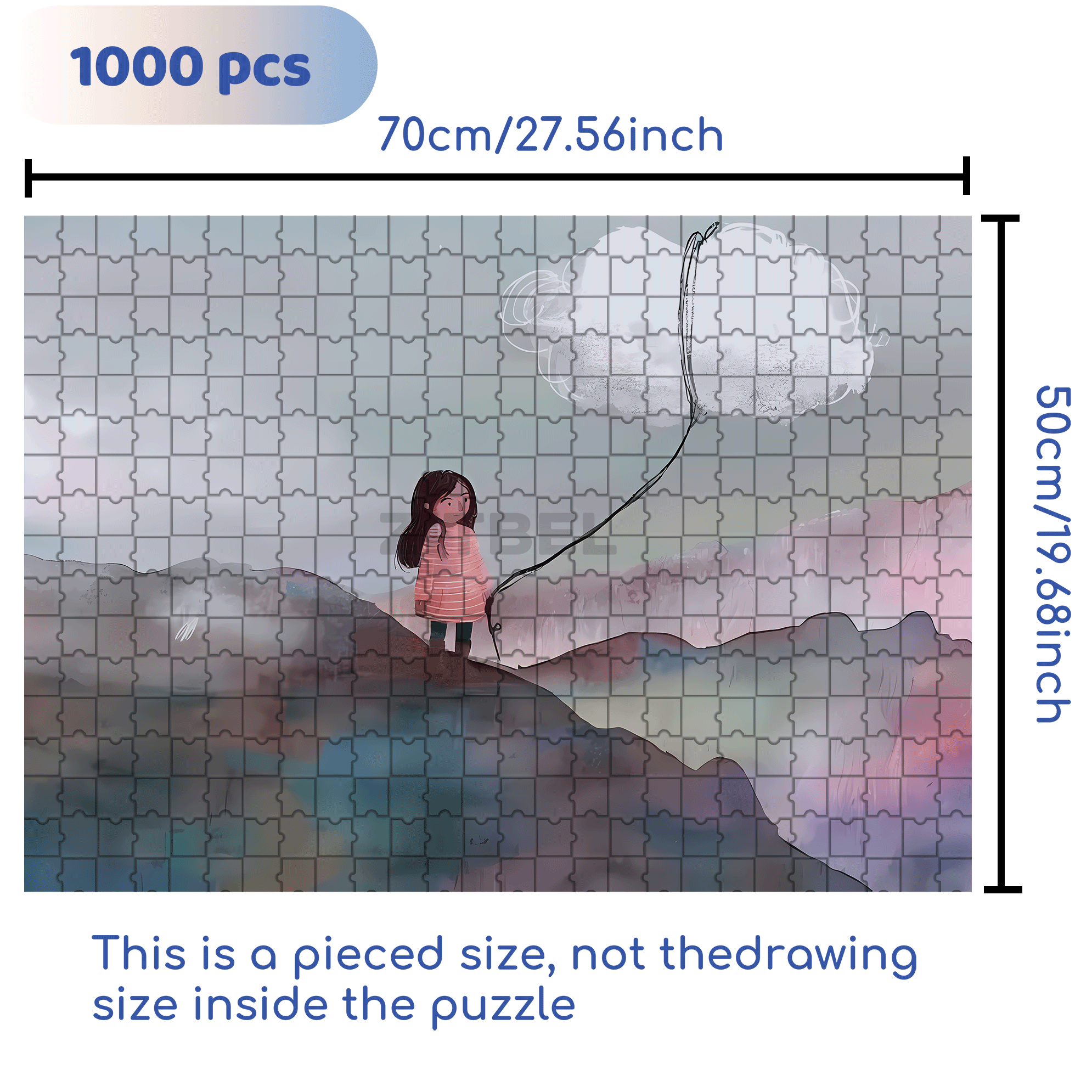 Inspiration Fragments 5 500pcs/1000pcs Jigsaw Puzzle, Scratch-Resistant, Interactive Family Game & Brain-Boosting DIY Decor, Perfect for Halloween, Christmas & New Year Gifts, Family Puzzle Game