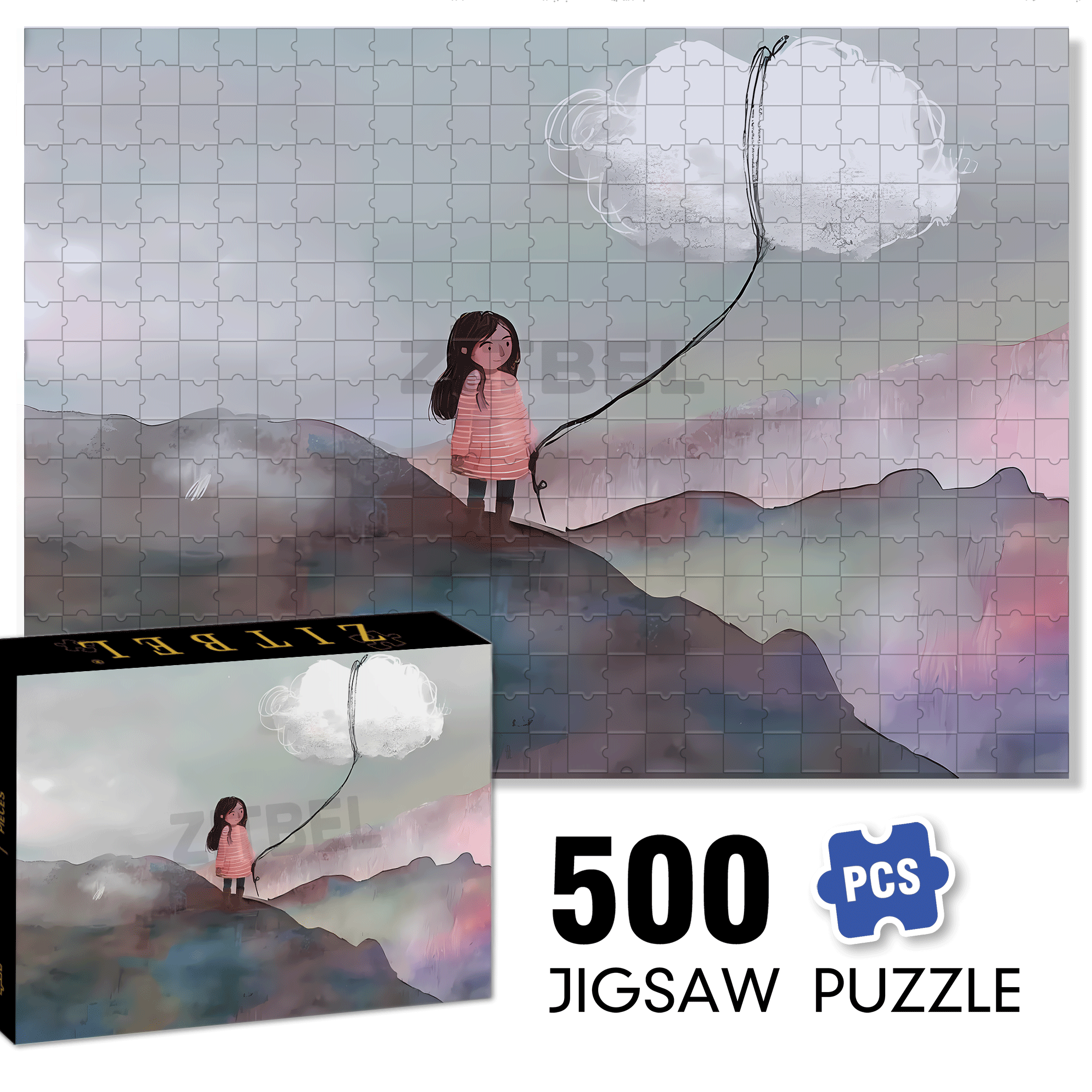 Inspiration Fragments 5 500pcs/1000pcs Jigsaw Puzzle, Scratch-Resistant, Interactive Family Game & Brain-Boosting DIY Decor, Perfect for Halloween, Christmas & New Year Gifts, Family Puzzle Game