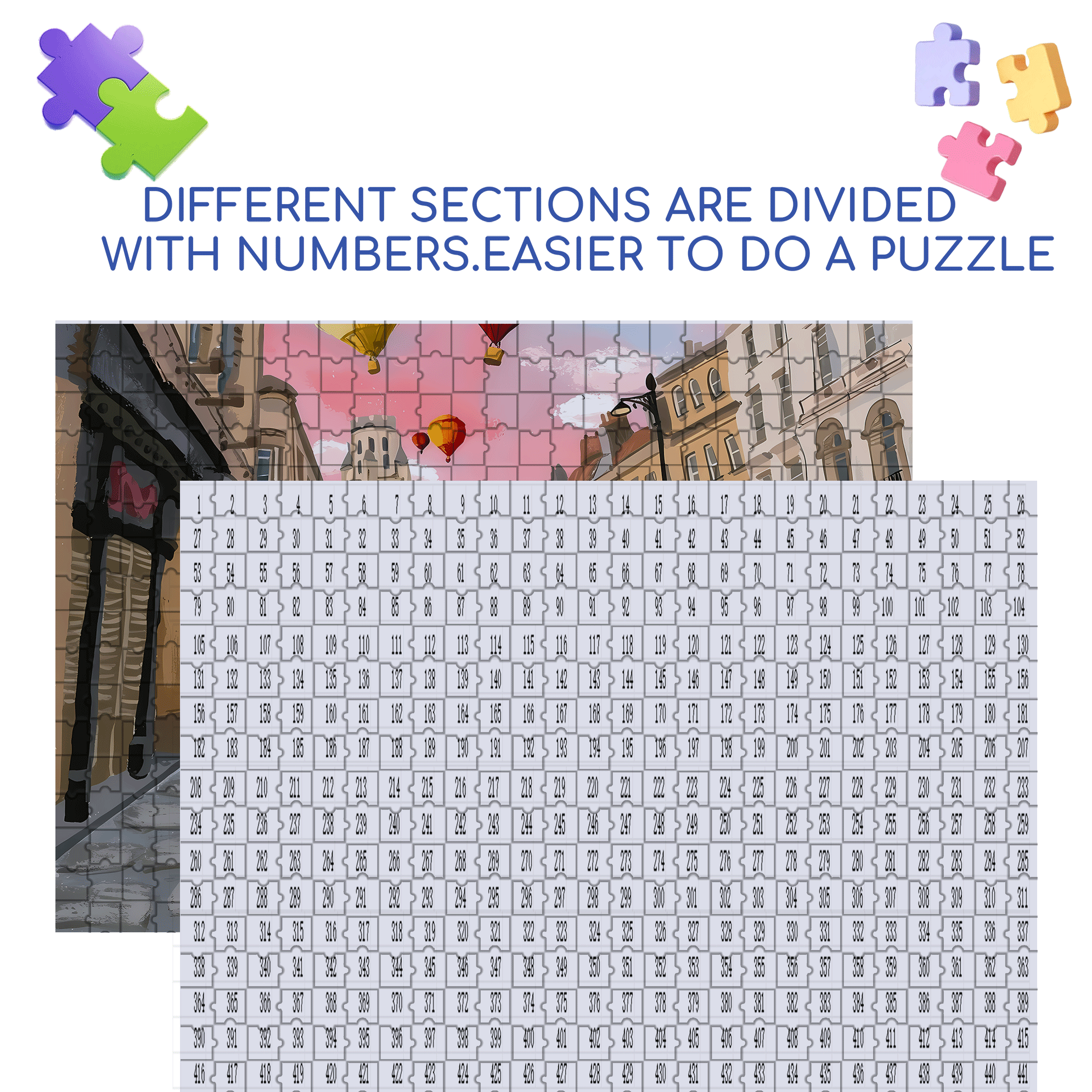 Pink Wedding Day 500pcs/1000pcs Jigsaw Puzzle, Scratch-Resistant, Interactive Family Game & Brain-Boosting DIY Decor, Perfect for Halloween, Christmas & New Year Gifts, Family Puzzle Game