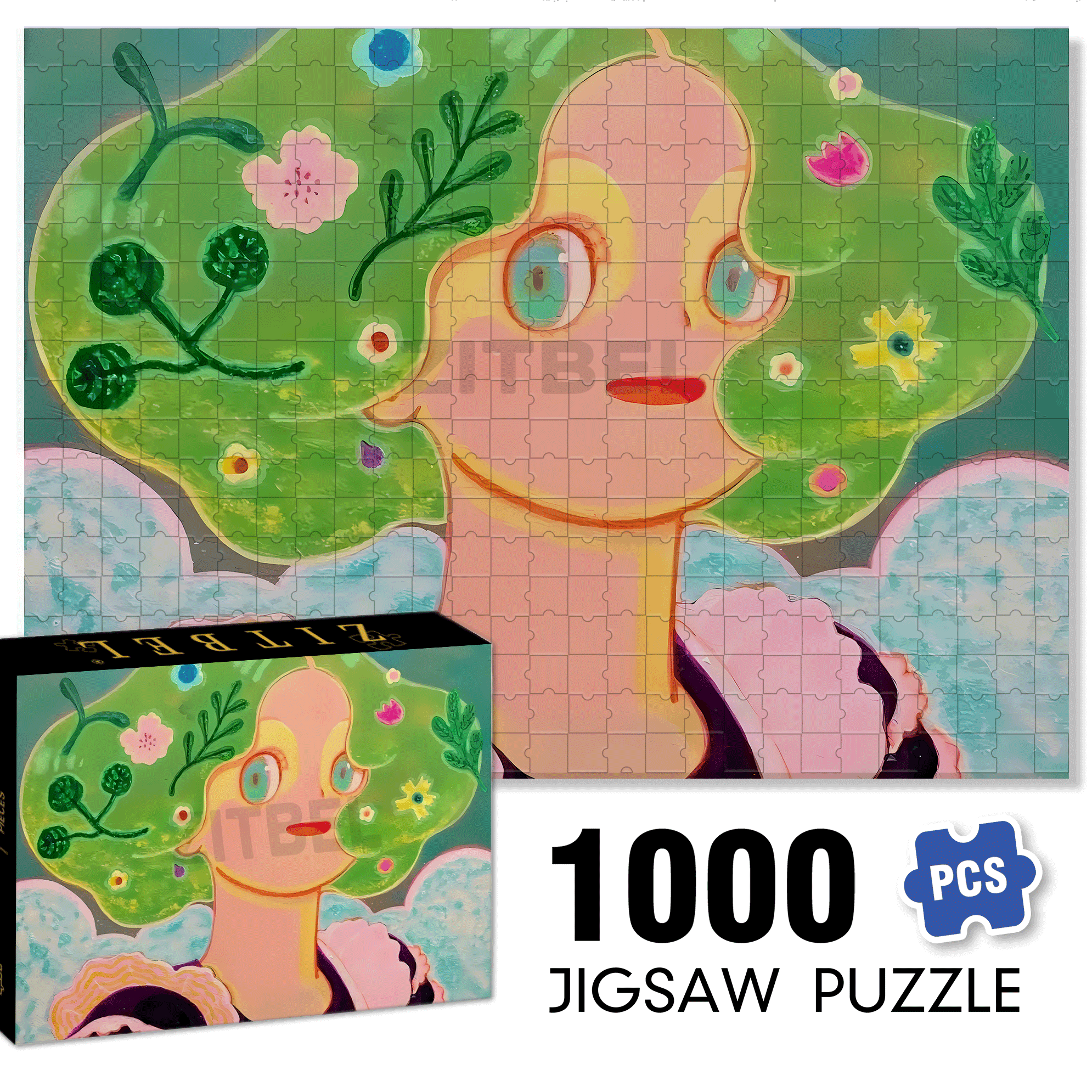 Romance and Freedom 9 500pcs/1000pcs Jigsaw Puzzle, Scratch-Resistant, Interactive Family Game & Brain-Boosting DIY Decor, Perfect for Halloween, Christmas & New Year Gifts, Family Puzzle Game