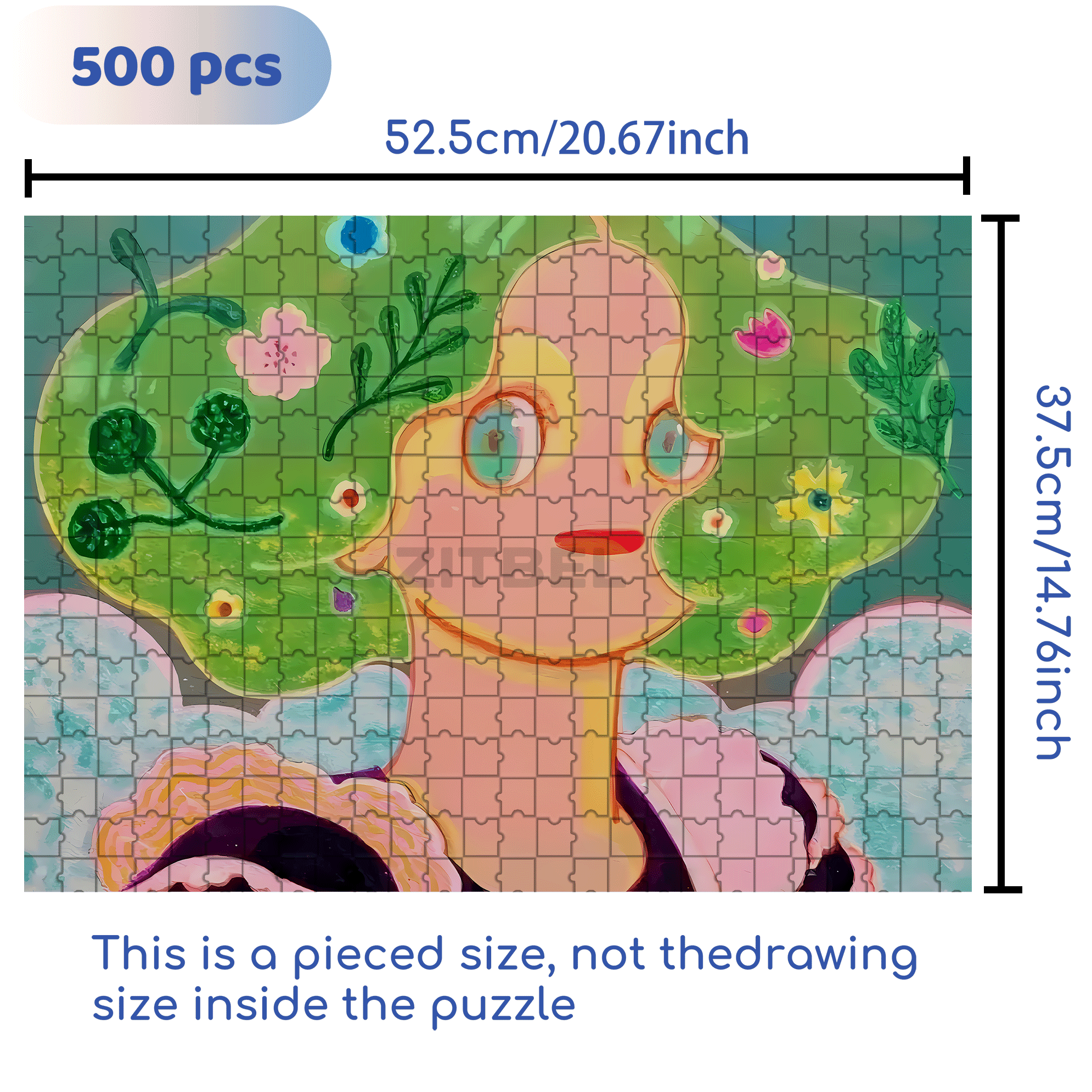 Romance and Freedom 9 500pcs/1000pcs Jigsaw Puzzle, Scratch-Resistant, Interactive Family Game & Brain-Boosting DIY Decor, Perfect for Halloween, Christmas & New Year Gifts, Family Puzzle Game