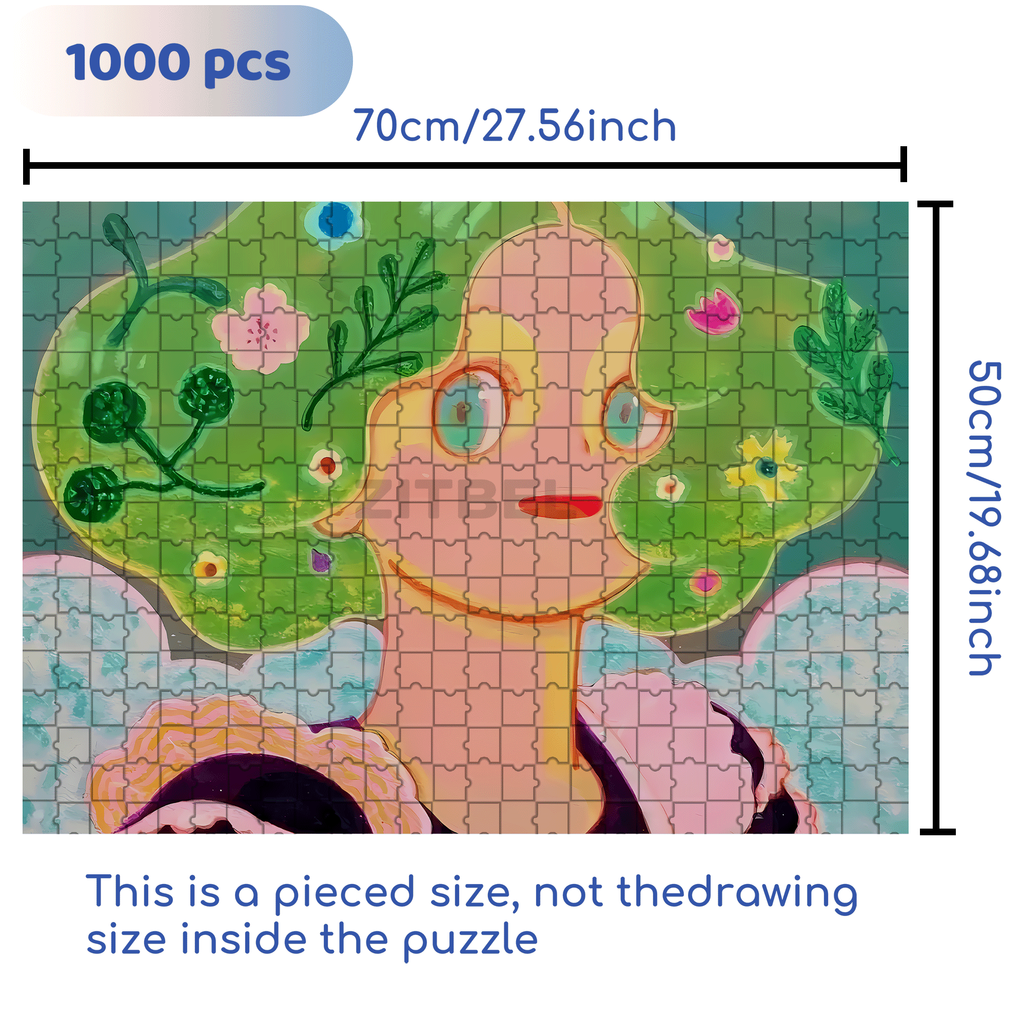 Romance and Freedom 9 500pcs/1000pcs Jigsaw Puzzle, Scratch-Resistant, Interactive Family Game & Brain-Boosting DIY Decor, Perfect for Halloween, Christmas & New Year Gifts, Family Puzzle Game