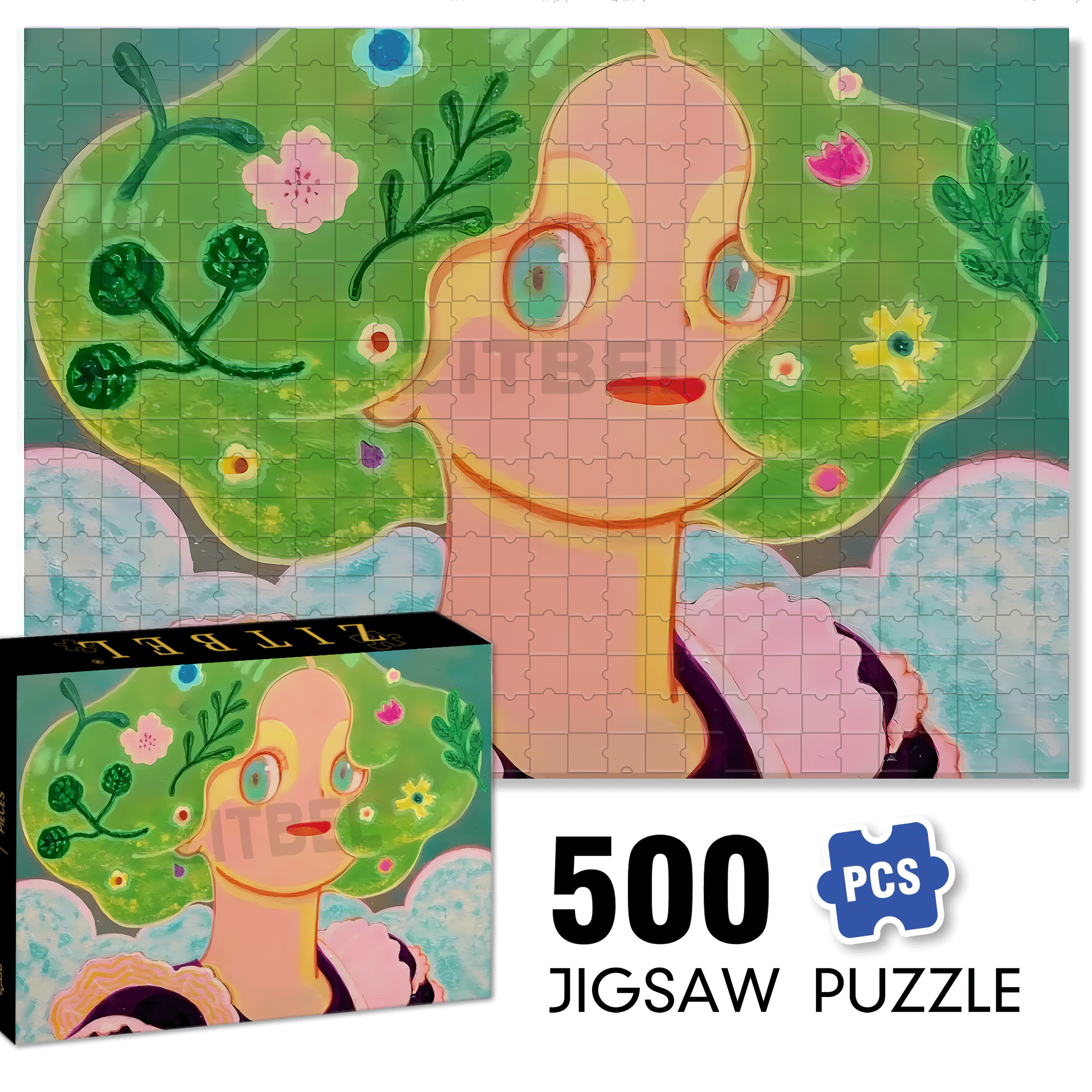 Romance and Freedom 9 500pcs/1000pcs Jigsaw Puzzle, Scratch-Resistant, Interactive Family Game & Brain-Boosting DIY Decor, Perfect for Halloween, Christmas & New Year Gifts, Family Puzzle Game