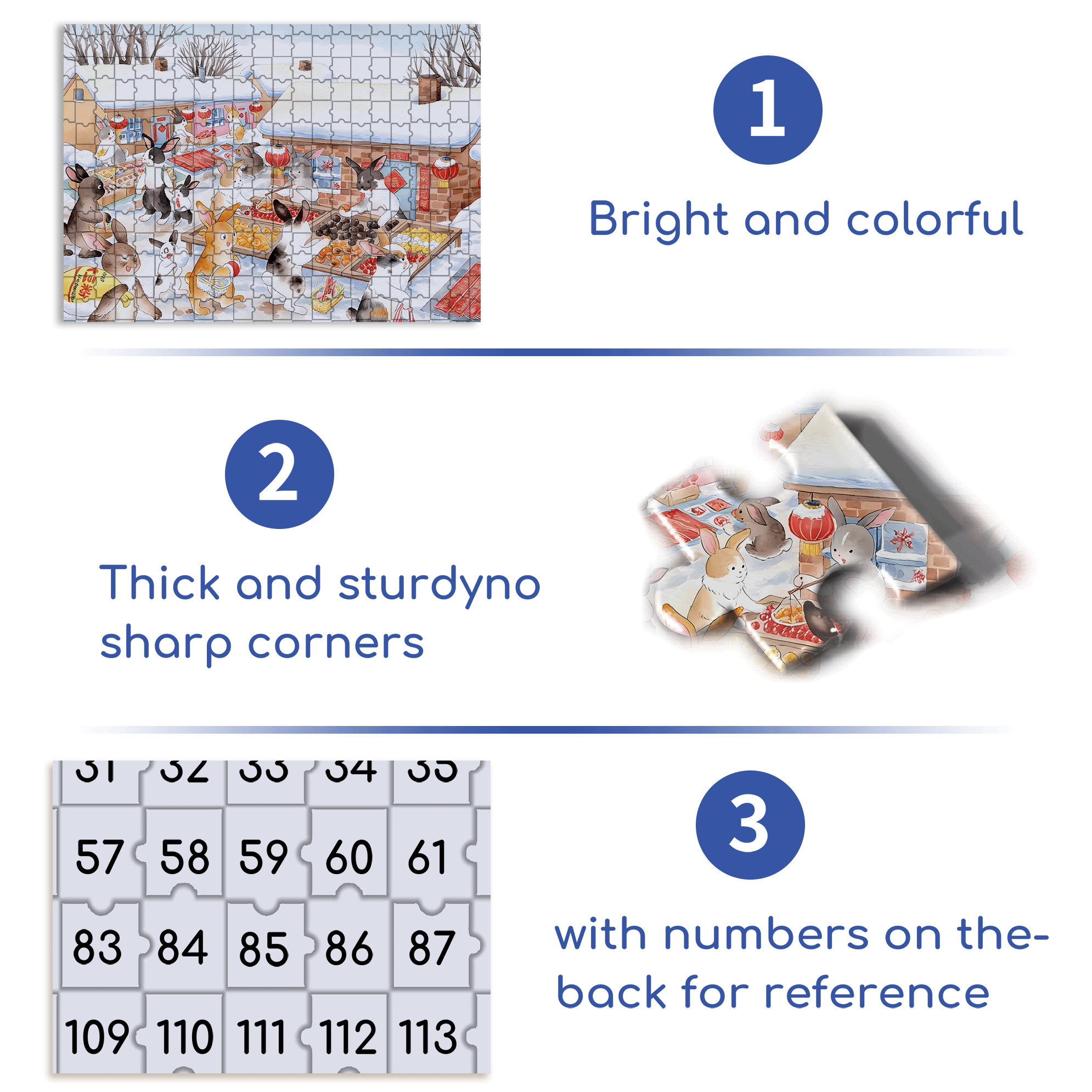 Rural Market 500pcs/1000pcs Jigsaw Puzzle, Scratch-Resistant, Interactive Family Game & Brain-Boosting DIY Decor, Perfect for Halloween, Christmas & New Year Gifts, Family Puzzle Game