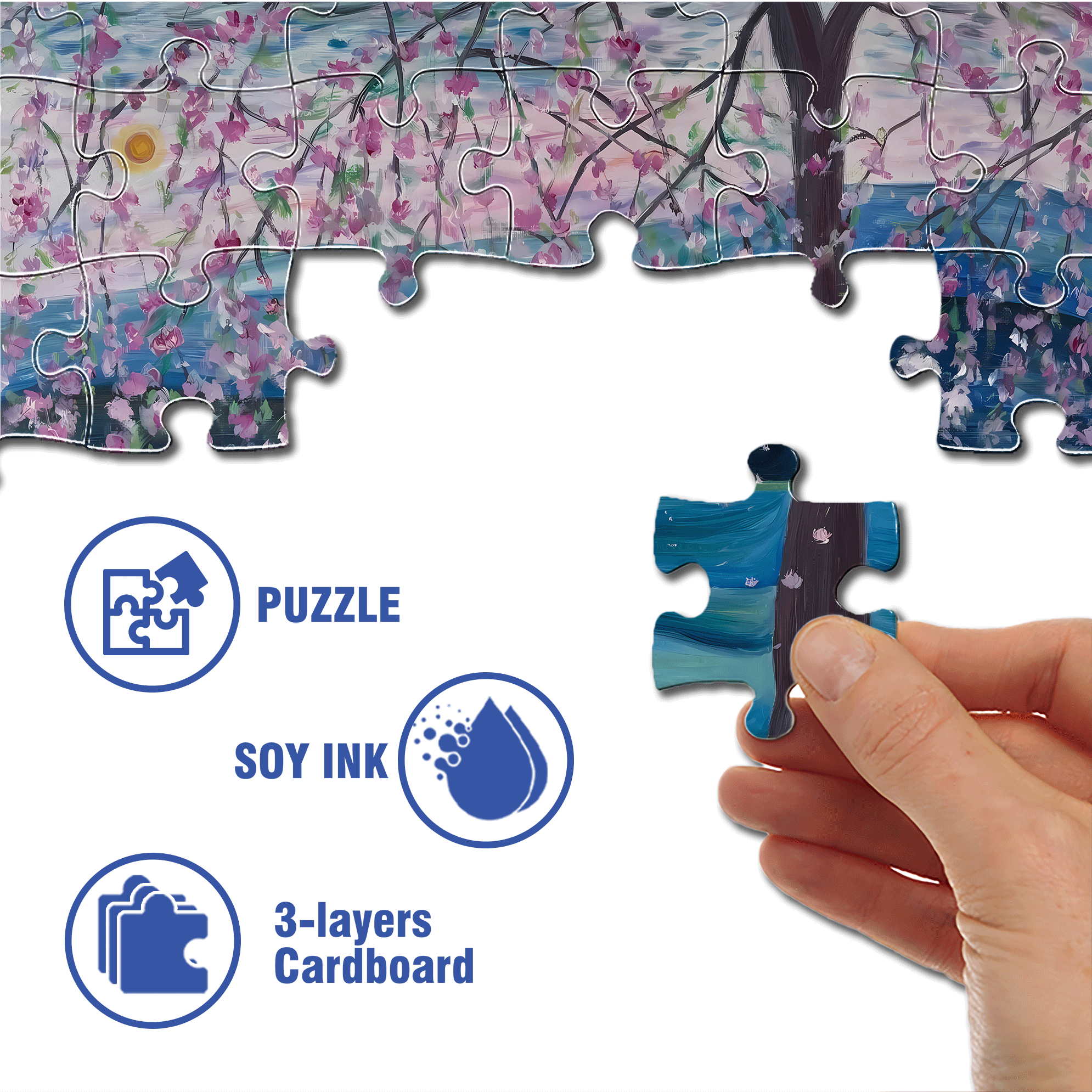 Strolling Through The Bustling City 500pcs/1000pcs Jigsaw Puzzle, Scratch-Resistant, Interactive Family Game & Brain-Boosting DIY Decor, Perfect for Halloween, Christmas & New Year Gifts, Family Puzzle Game
