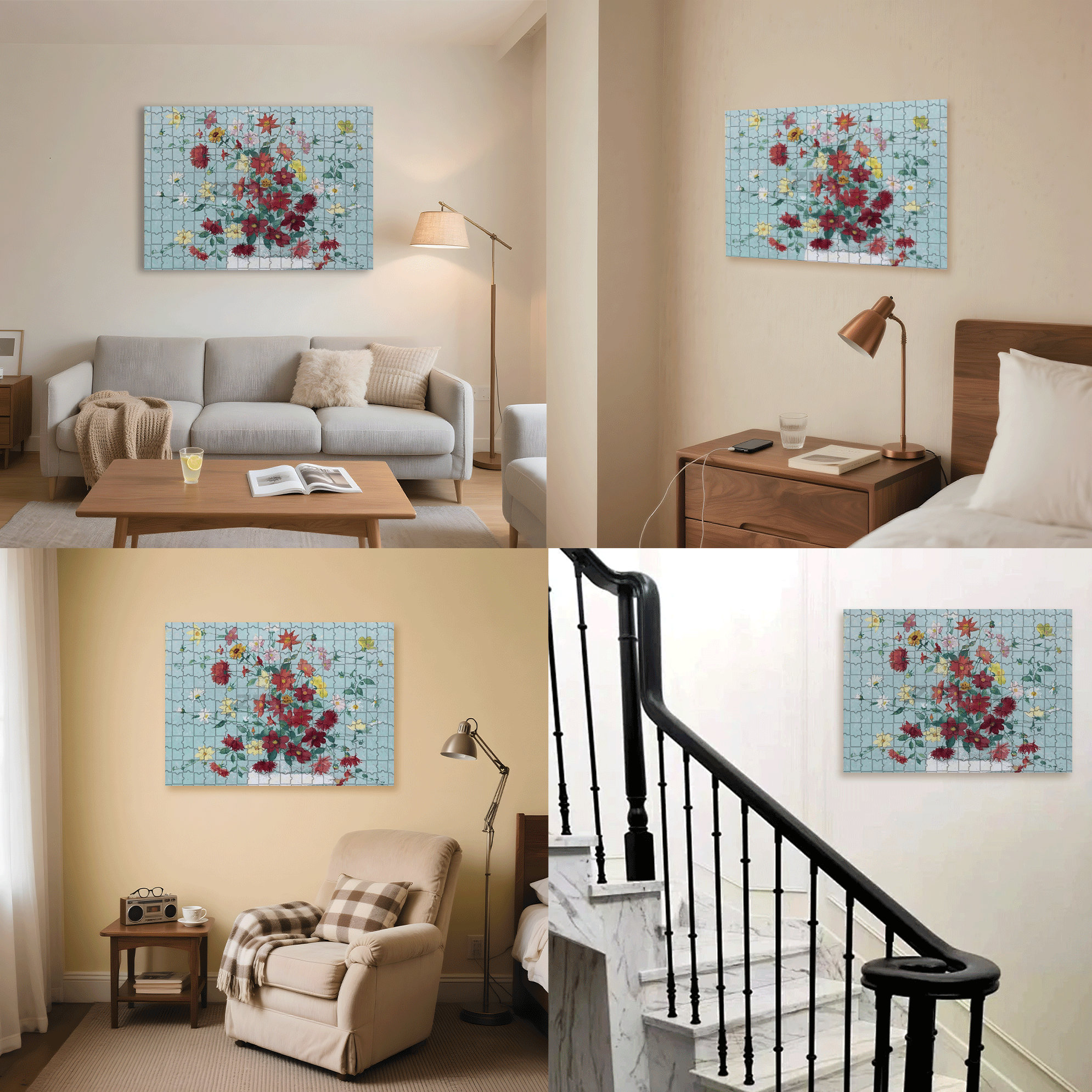 The Beauty Of Nature 7 500pcs/1000pcs Jigsaw Puzzle, Scratch-Resistant, Interactive Family Game & Brain-Boosting DIY Decor, Perfect for Halloween, Christmas & New Year Gifts, Family Puzzle Game
