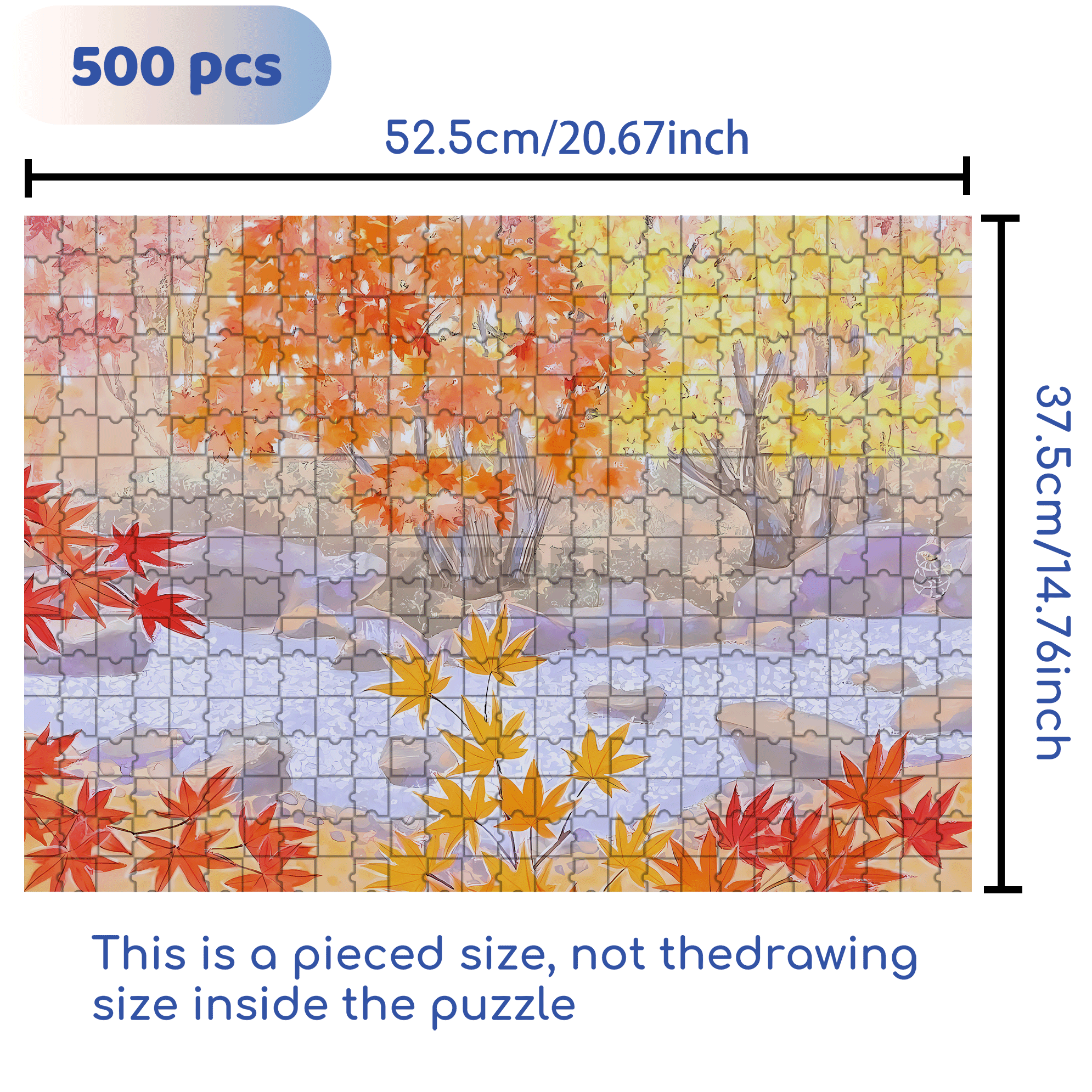 The Beauty Of Nature 9 500pcs/1000pcs Jigsaw Puzzle, Scratch-Resistant, Interactive Family Game & Brain-Boosting DIY Decor, Perfect for Halloween, Christmas & New Year Gifts, Family Puzzle Game