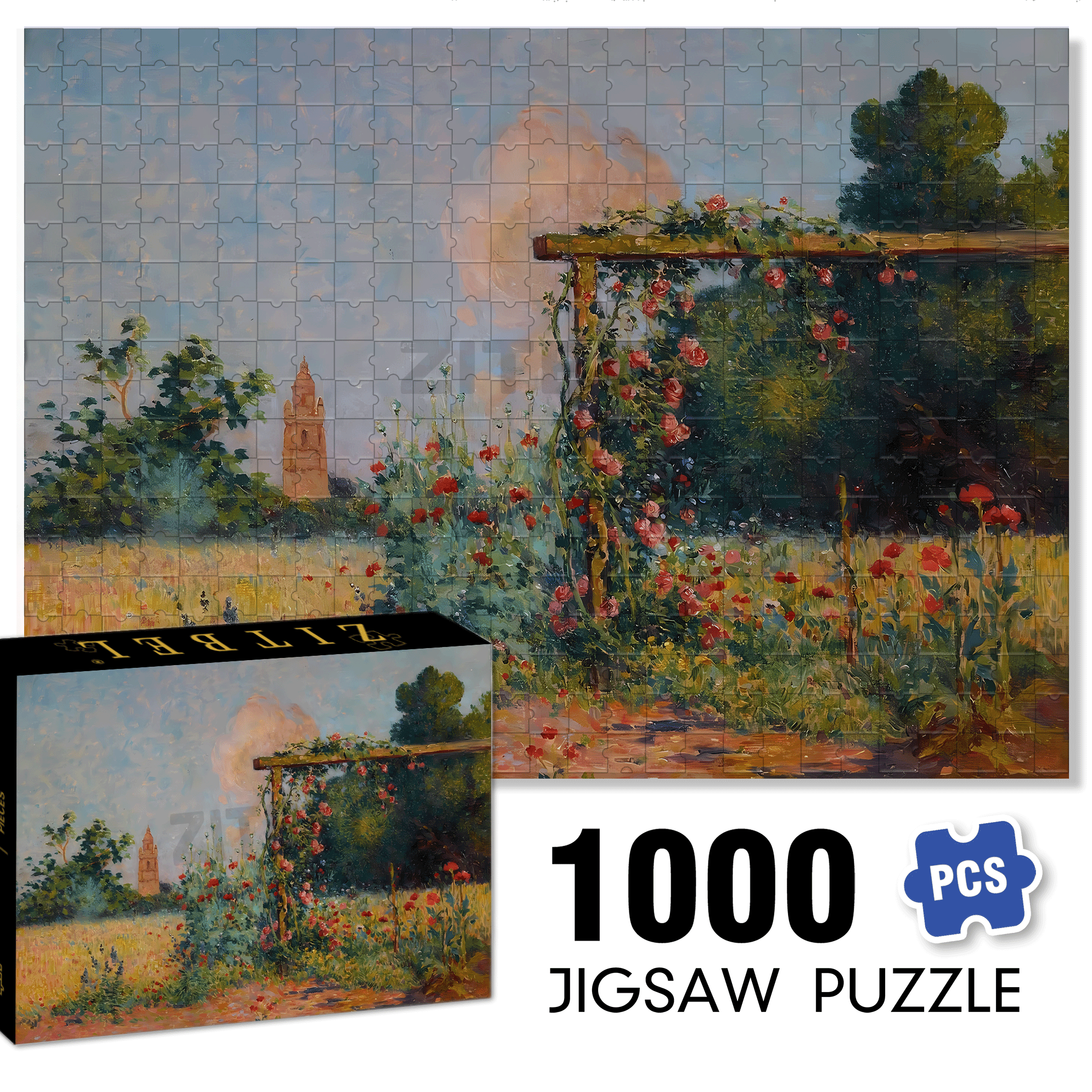 The Boundless World 2 500pcs/1000pcs Jigsaw Puzzle, Scratch-Resistant, Interactive Family Game & Brain-Boosting DIY Decor, Perfect for Halloween, Christmas & New Year Gifts, Family Puzzle Game