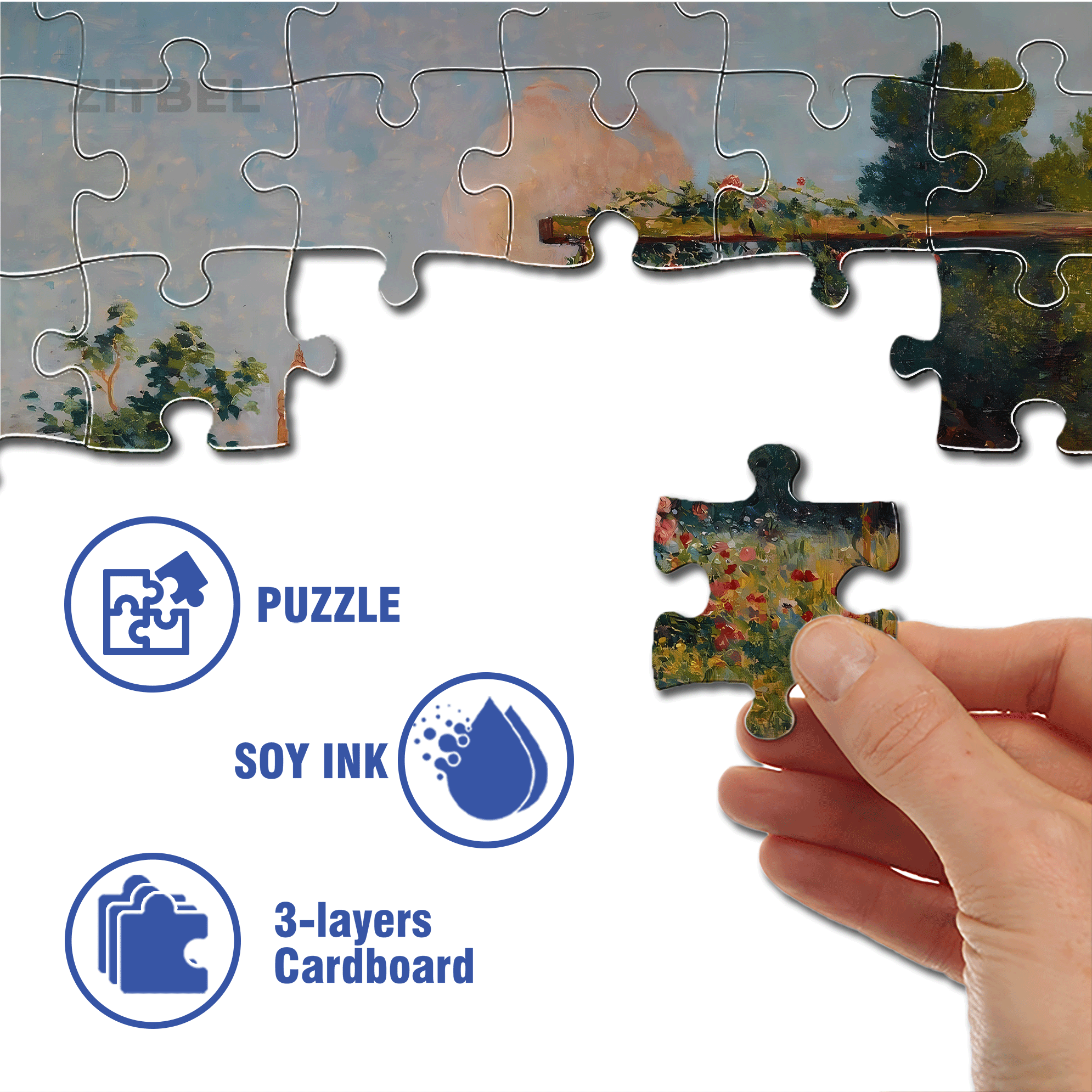 The Boundless World 2 500pcs/1000pcs Jigsaw Puzzle, Scratch-Resistant, Interactive Family Game & Brain-Boosting DIY Decor, Perfect for Halloween, Christmas & New Year Gifts, Family Puzzle Game