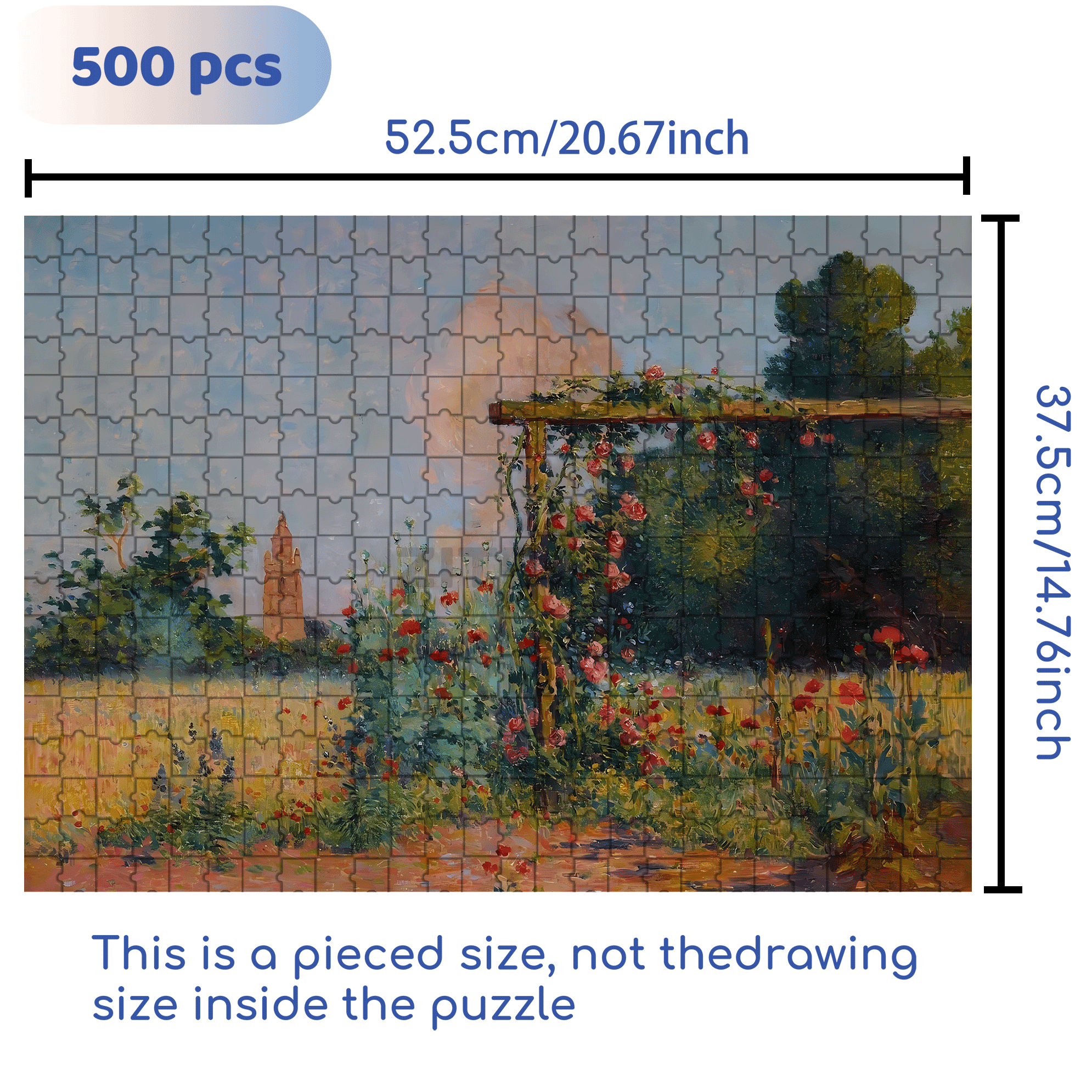 The Boundless World 2 500pcs/1000pcs Jigsaw Puzzle, Scratch-Resistant, Interactive Family Game & Brain-Boosting DIY Decor, Perfect for Halloween, Christmas & New Year Gifts, Family Puzzle Game