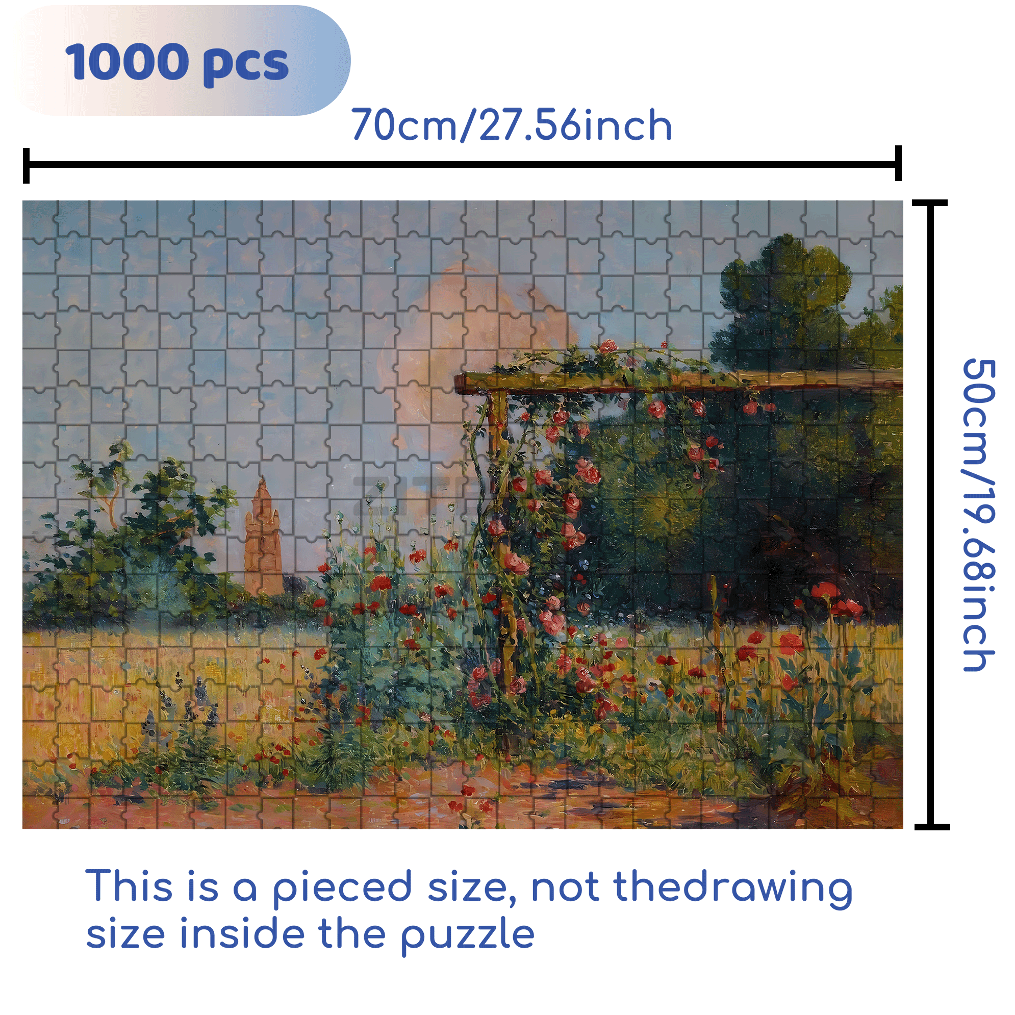 The Boundless World 2 500pcs/1000pcs Jigsaw Puzzle, Scratch-Resistant, Interactive Family Game & Brain-Boosting DIY Decor, Perfect for Halloween, Christmas & New Year Gifts, Family Puzzle Game