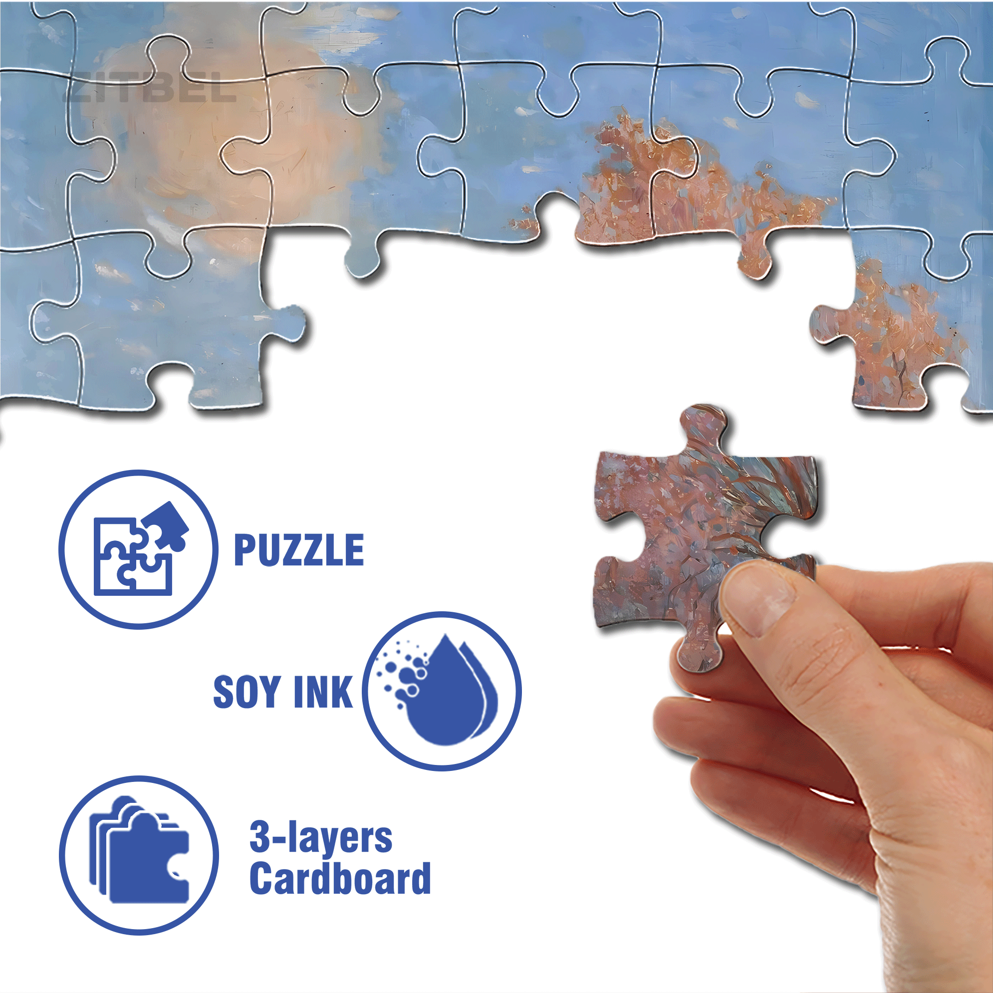 The Boundless World 3 500pcs/1000pcs Jigsaw Puzzle, Scratch-Resistant, Interactive Family Game & Brain-Boosting DIY Decor, Perfect for Halloween, Christmas & New Year Gifts, Family Puzzle Game