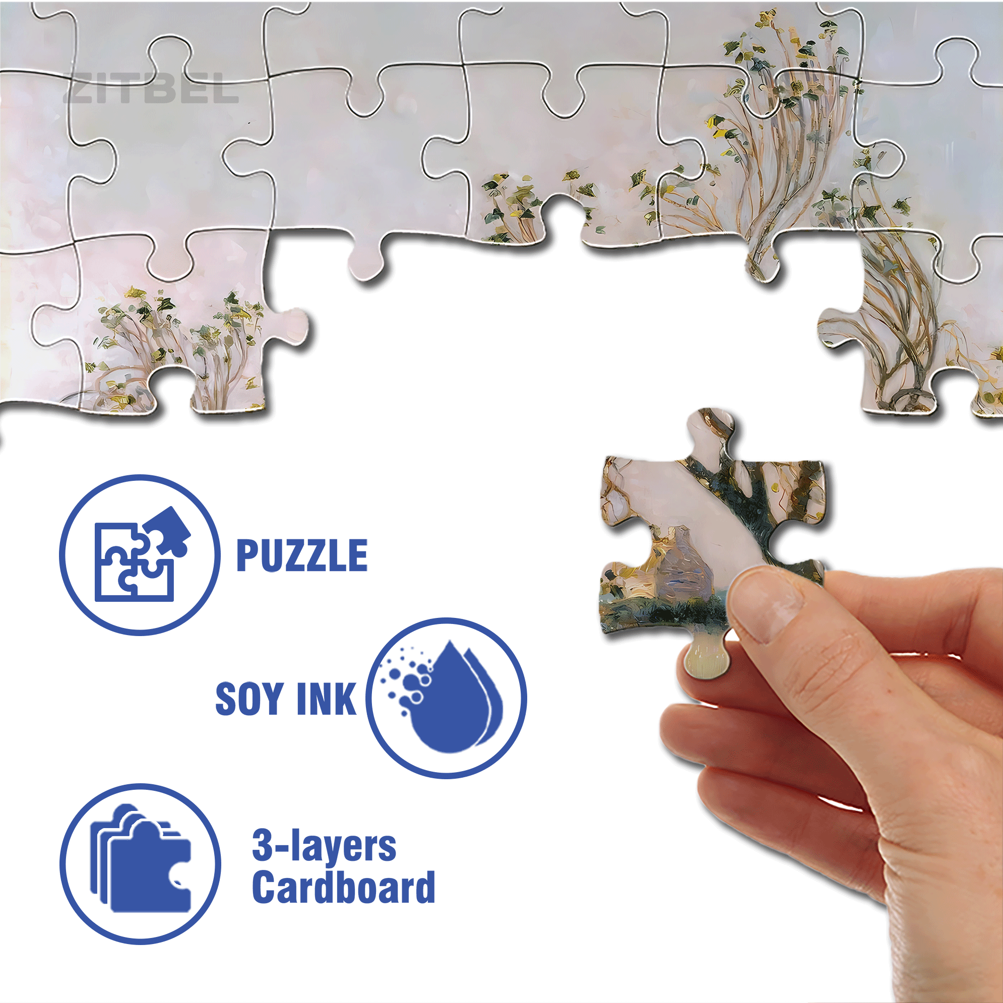 The Boundless World 4 500pcs/1000pcs Jigsaw Puzzle, Scratch-Resistant, Interactive Family Game & Brain-Boosting DIY Decor, Perfect for Halloween, Christmas & New Year Gifts, Family Puzzle Game