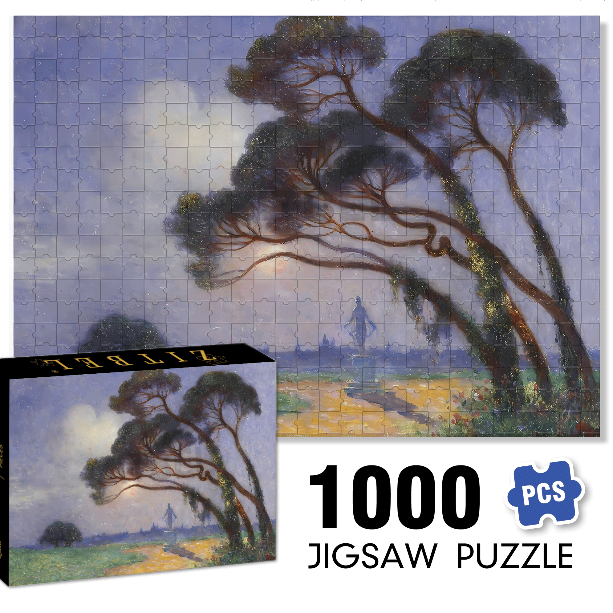 The Boundless World 5 500pcs/1000pcs Jigsaw Puzzle, Scratch-Resistant, Interactive Family Game & Brain-Boosting DIY Decor, Perfect for Halloween, Christmas & New Year Gifts, Family Puzzle Game