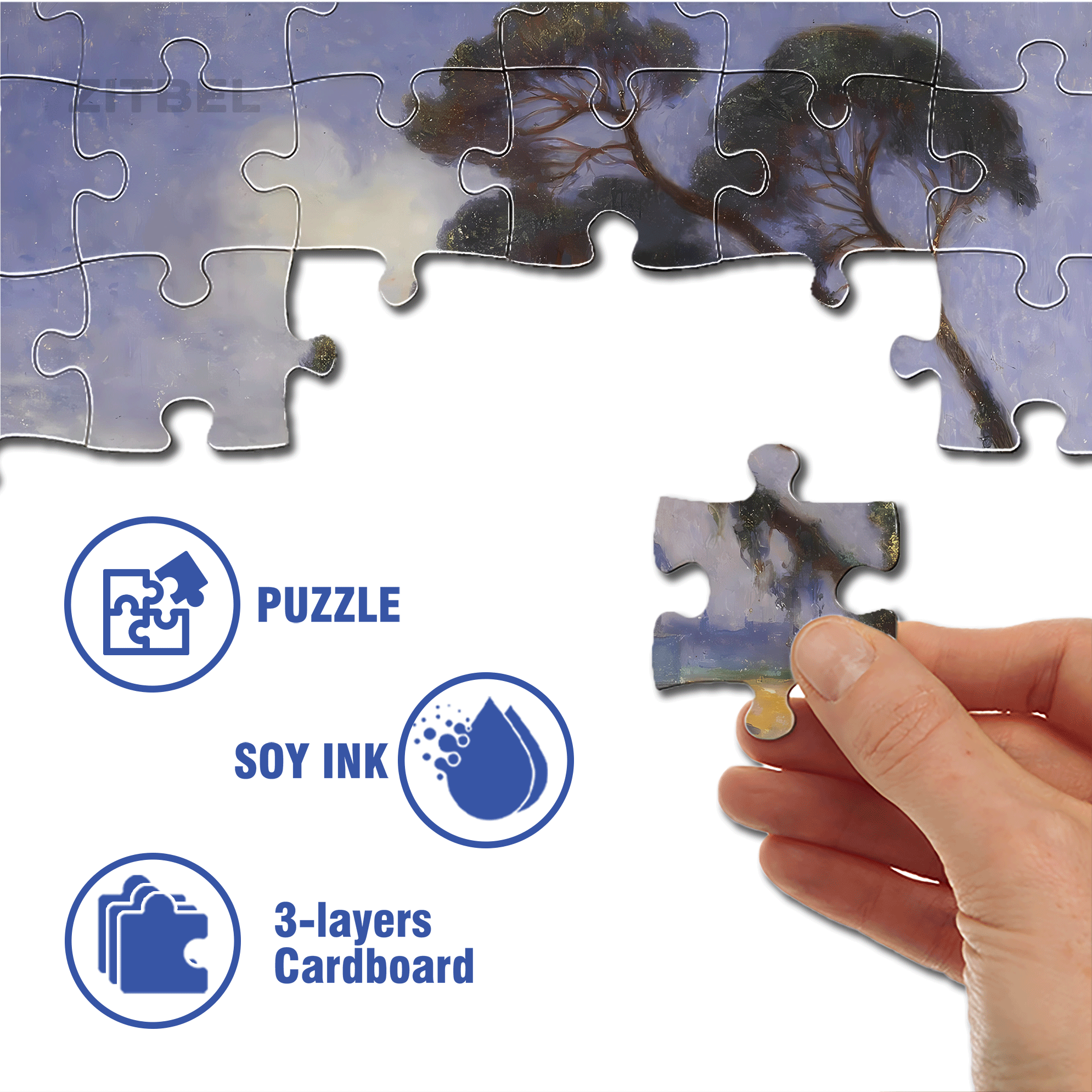 The Boundless World 5 500pcs/1000pcs Jigsaw Puzzle, Scratch-Resistant, Interactive Family Game & Brain-Boosting DIY Decor, Perfect for Halloween, Christmas & New Year Gifts, Family Puzzle Game