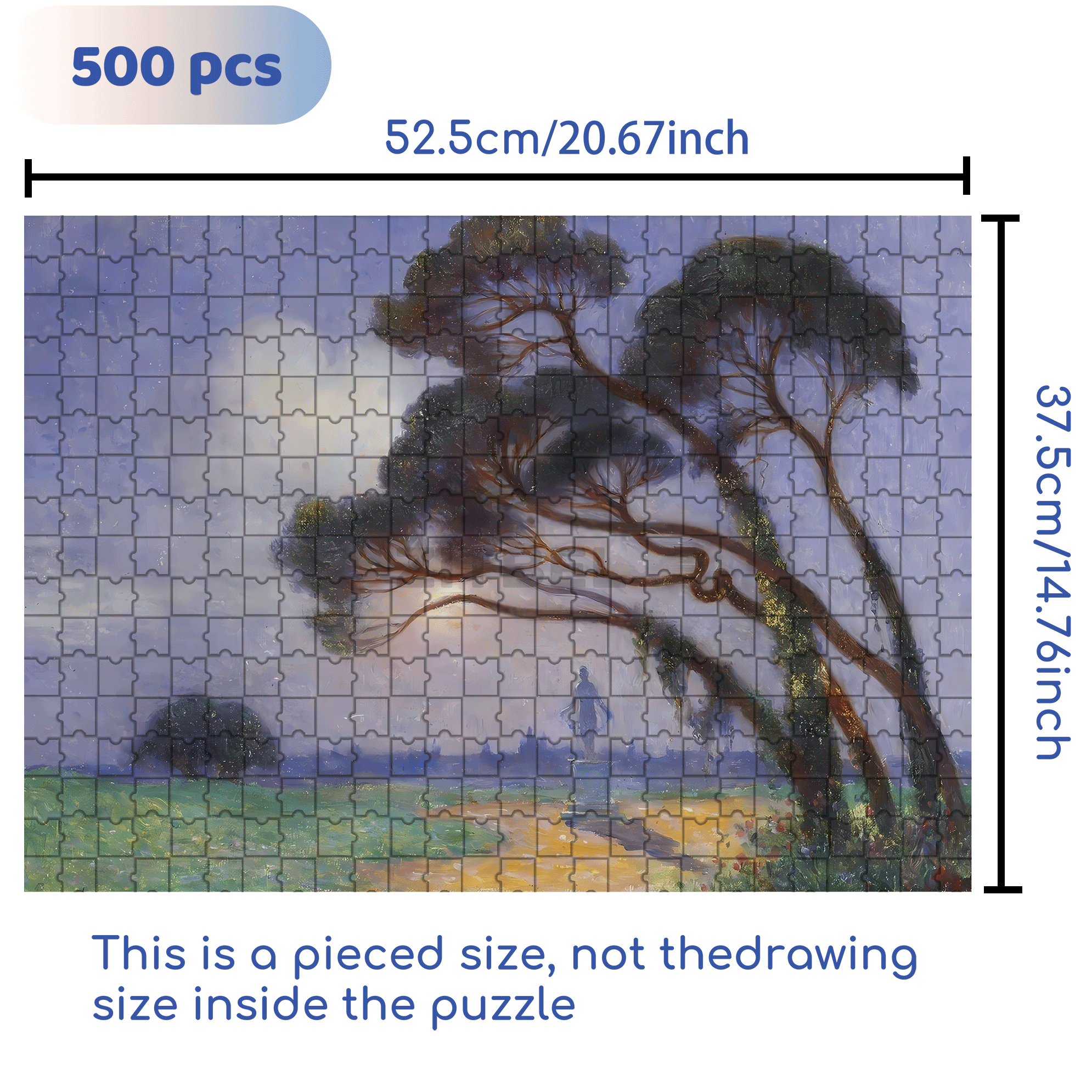 The Boundless World 5 500pcs/1000pcs Jigsaw Puzzle, Scratch-Resistant, Interactive Family Game & Brain-Boosting DIY Decor, Perfect for Halloween, Christmas & New Year Gifts, Family Puzzle Game