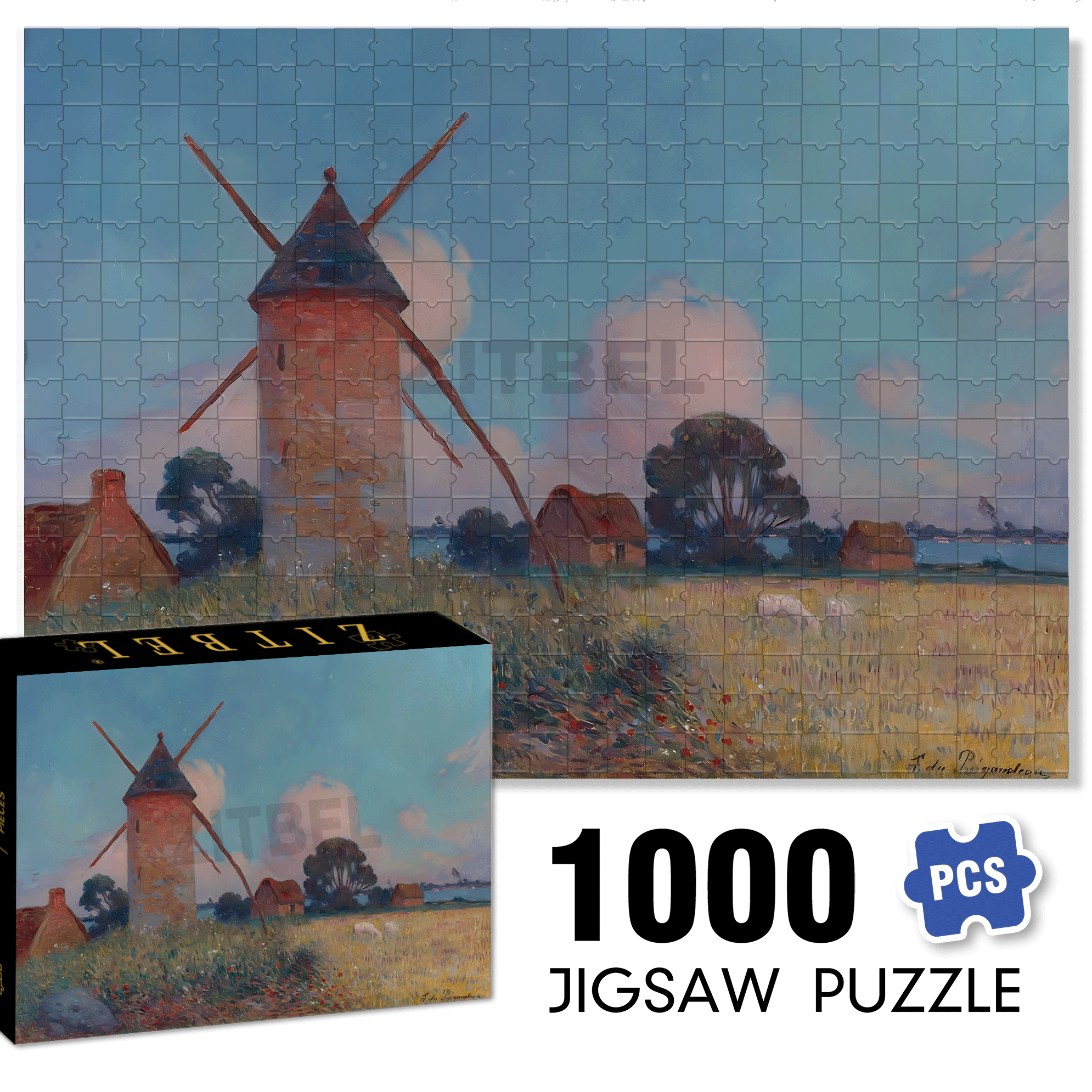 The Boundless World 6 500pcs/1000pcs Jigsaw Puzzle, Scratch-Resistant, Interactive Family Game & Brain-Boosting DIY Decor, Perfect for Halloween, Christmas & New Year Gifts, Family Puzzle Game