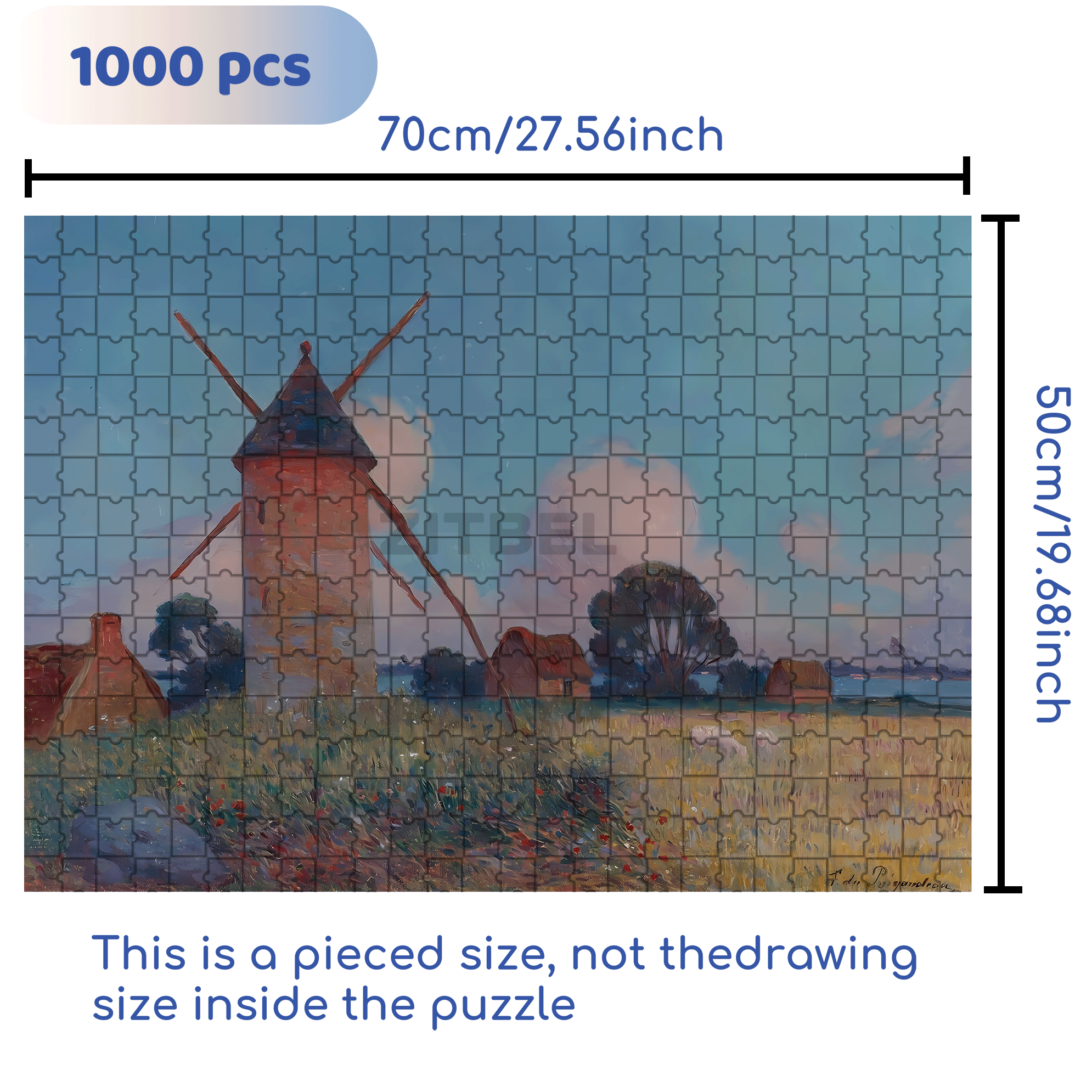 The Boundless World 6 500pcs/1000pcs Jigsaw Puzzle, Scratch-Resistant, Interactive Family Game & Brain-Boosting DIY Decor, Perfect for Halloween, Christmas & New Year Gifts, Family Puzzle Game