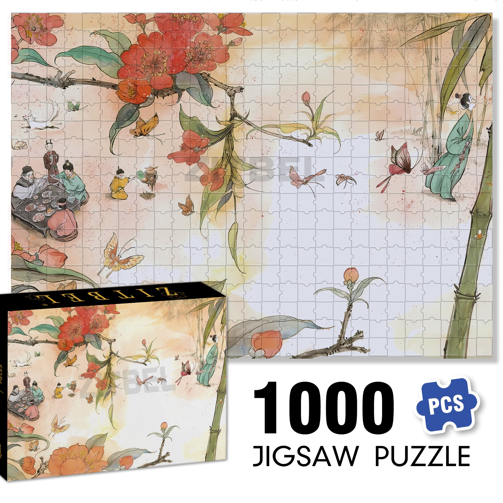 The Rakshasa Kingdom 2 500pcs/1000pcs Jigsaw Puzzle, Scratch-Resistant, Interactive Family Game & Brain-Boosting DIY Decor, Perfect for Halloween, Christmas & New Year Gifts, Family Puzzle Game