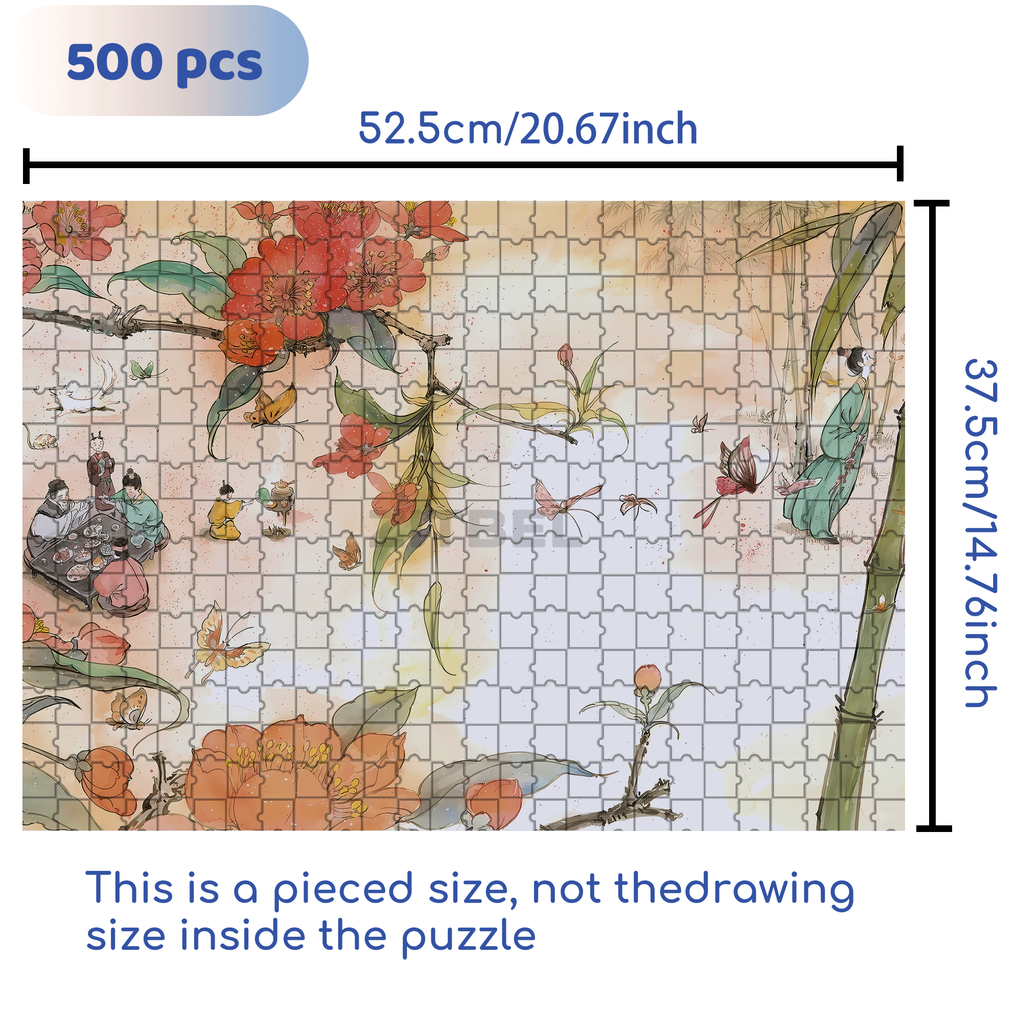 The Rakshasa Kingdom 2 500pcs/1000pcs Jigsaw Puzzle, Scratch-Resistant, Interactive Family Game & Brain-Boosting DIY Decor, Perfect for Halloween, Christmas & New Year Gifts, Family Puzzle Game